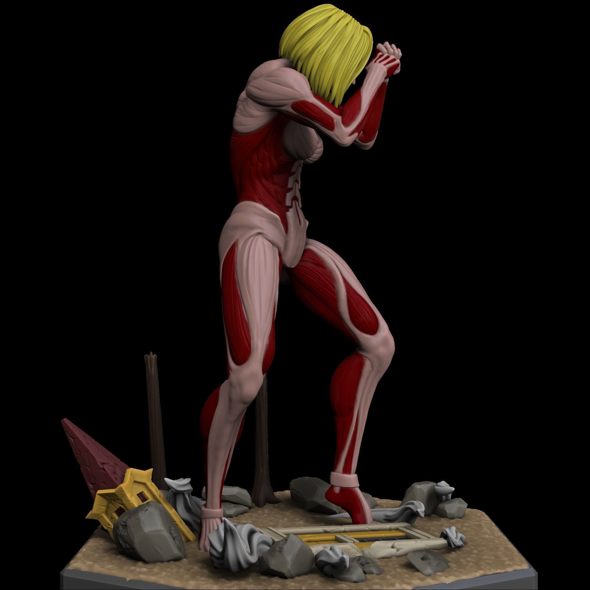 Female Titan - Shingeki no Kyojin 3D print model_3