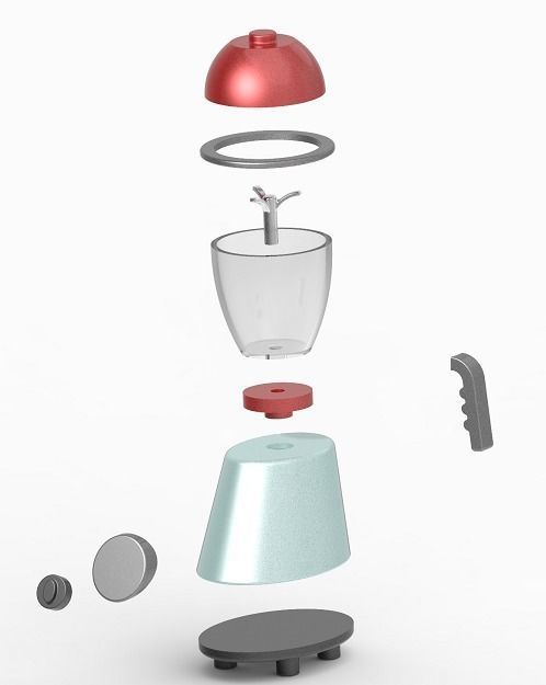 Stylish Mixie 3D print model_1