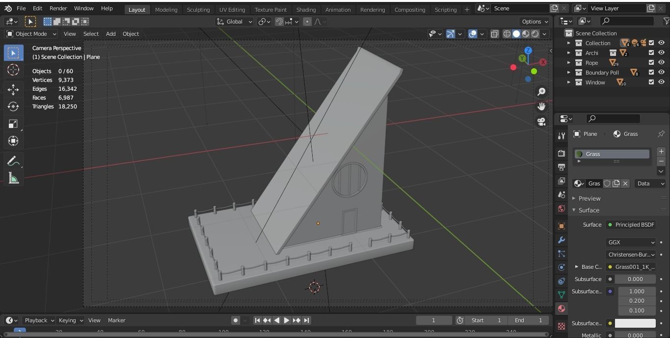 Wooden House 3d Model Low-poly 3D model_2
