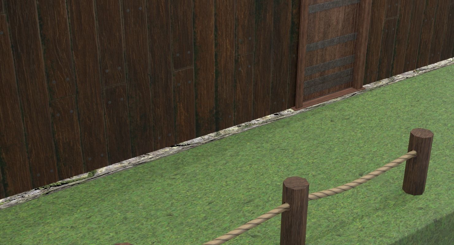 Wooden House 3d Model Low-poly 3D model_13