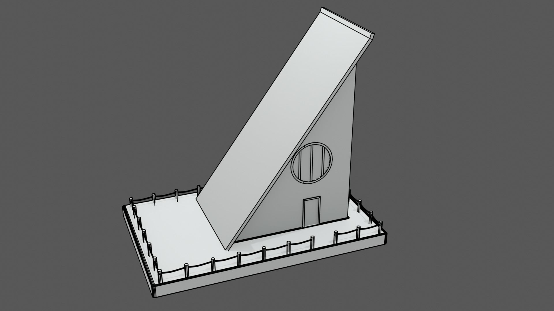 Wooden House 3d Model Low-poly 3D model_4