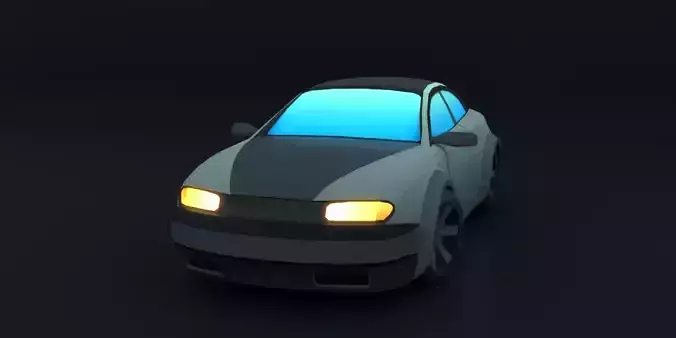 Cartoon Car Futuristic Speeder