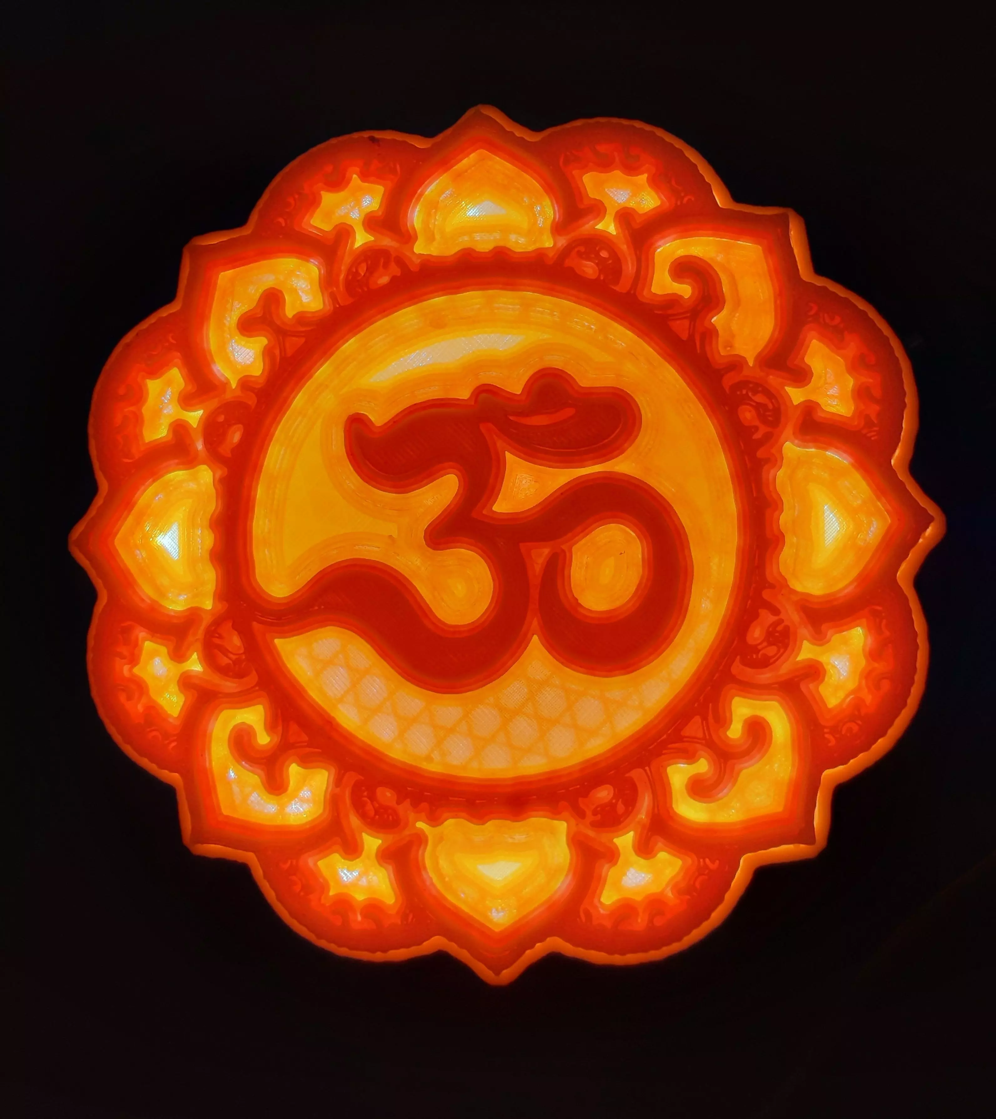 Om Mandala 3D print model