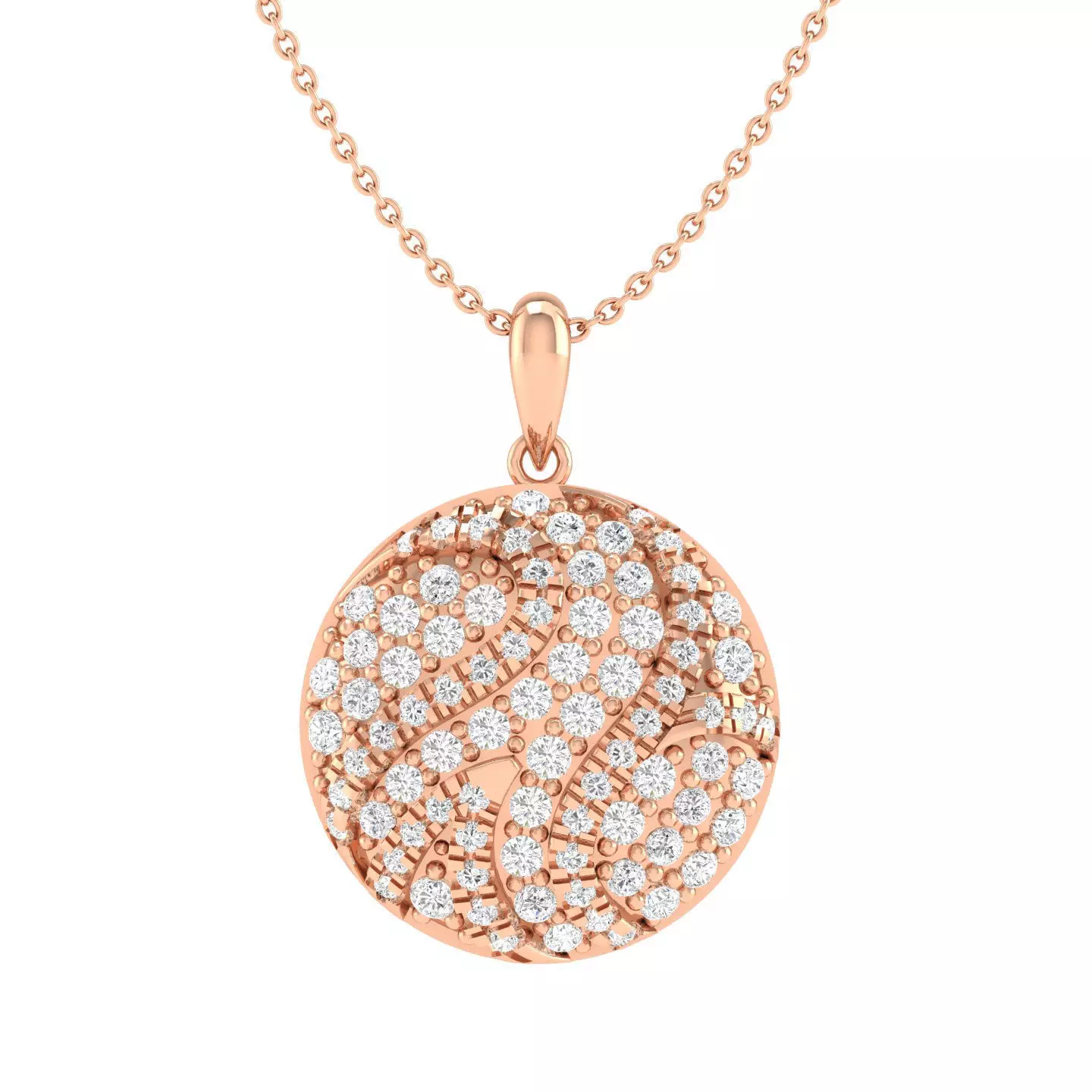 Women round pendant 3dm stl render detail 3D print model_0