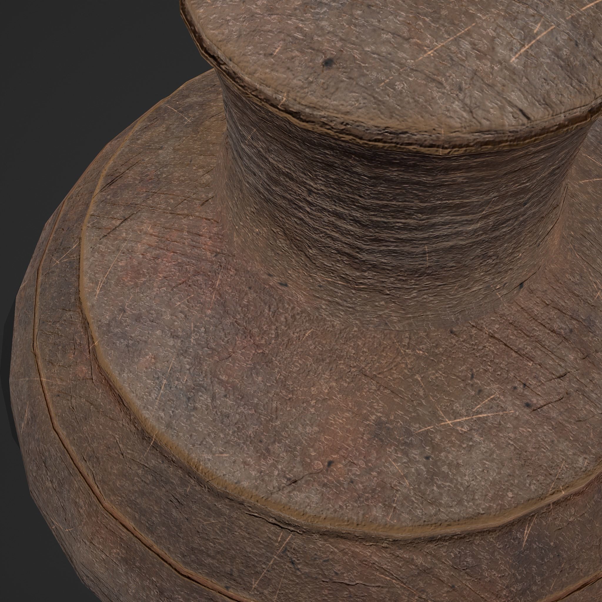Medieval Spinning Top 3 Free low-poly 3D model_13