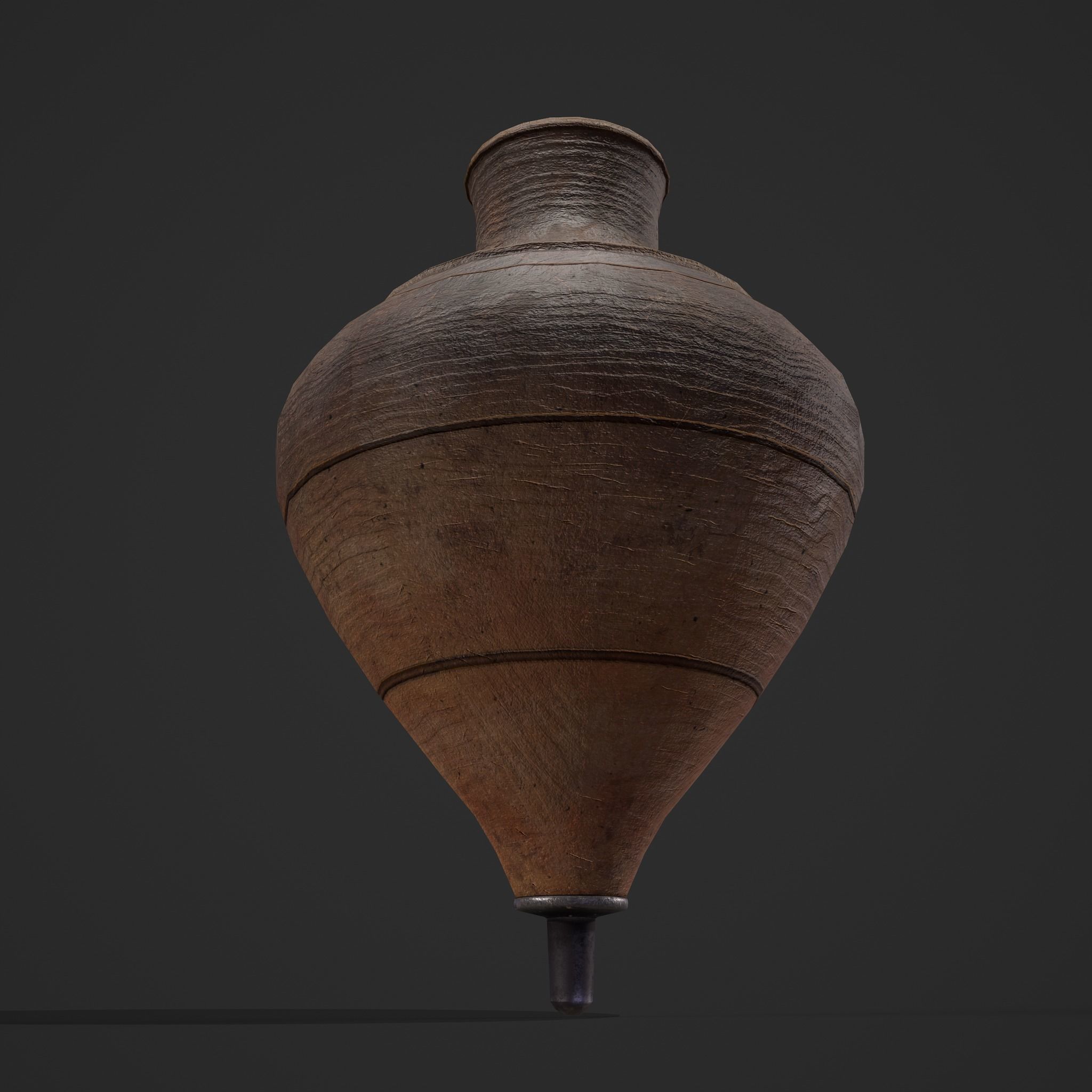 Medieval Spinning Top 3 Free low-poly 3D model_5