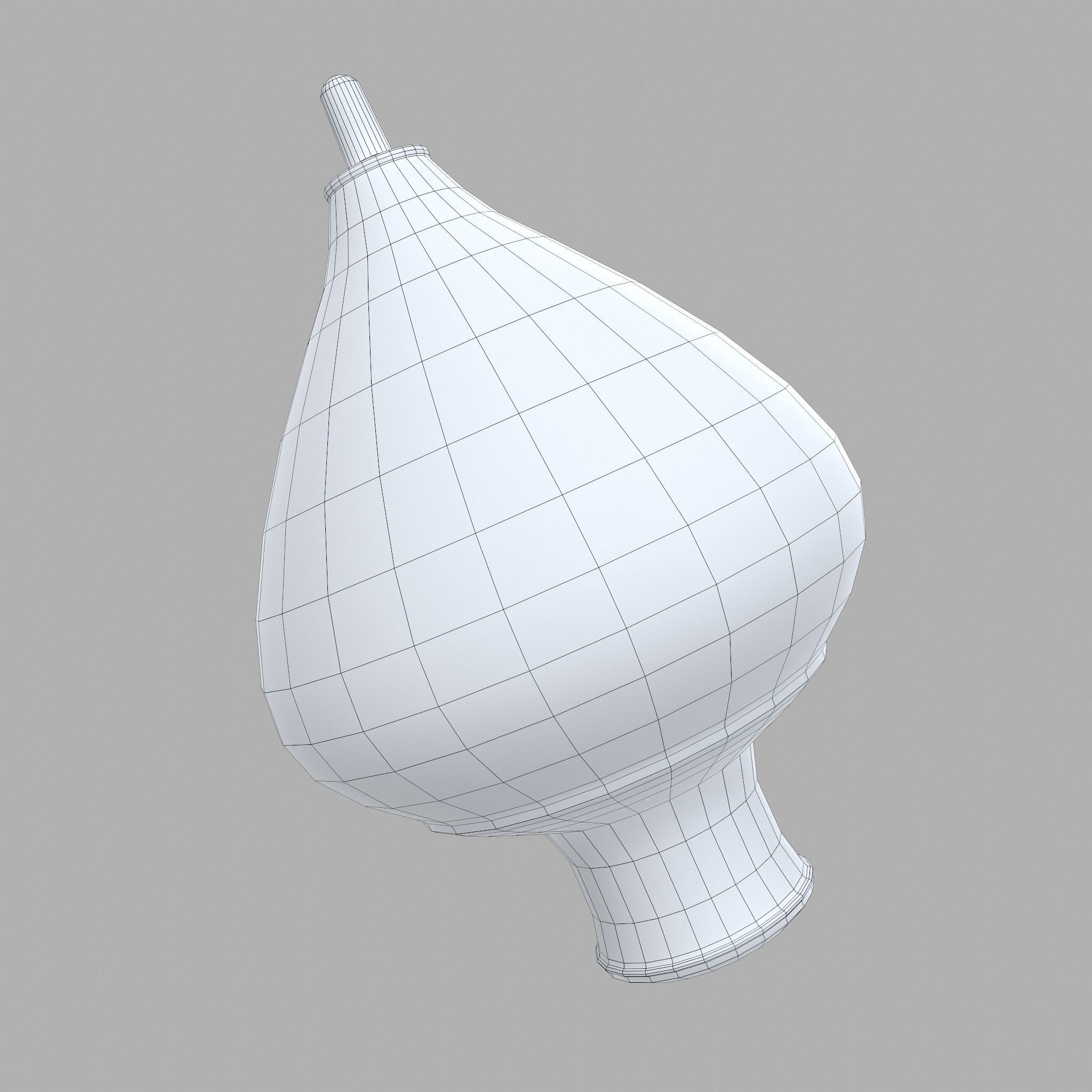 Medieval Spinning Top 3 Free low-poly 3D model_27