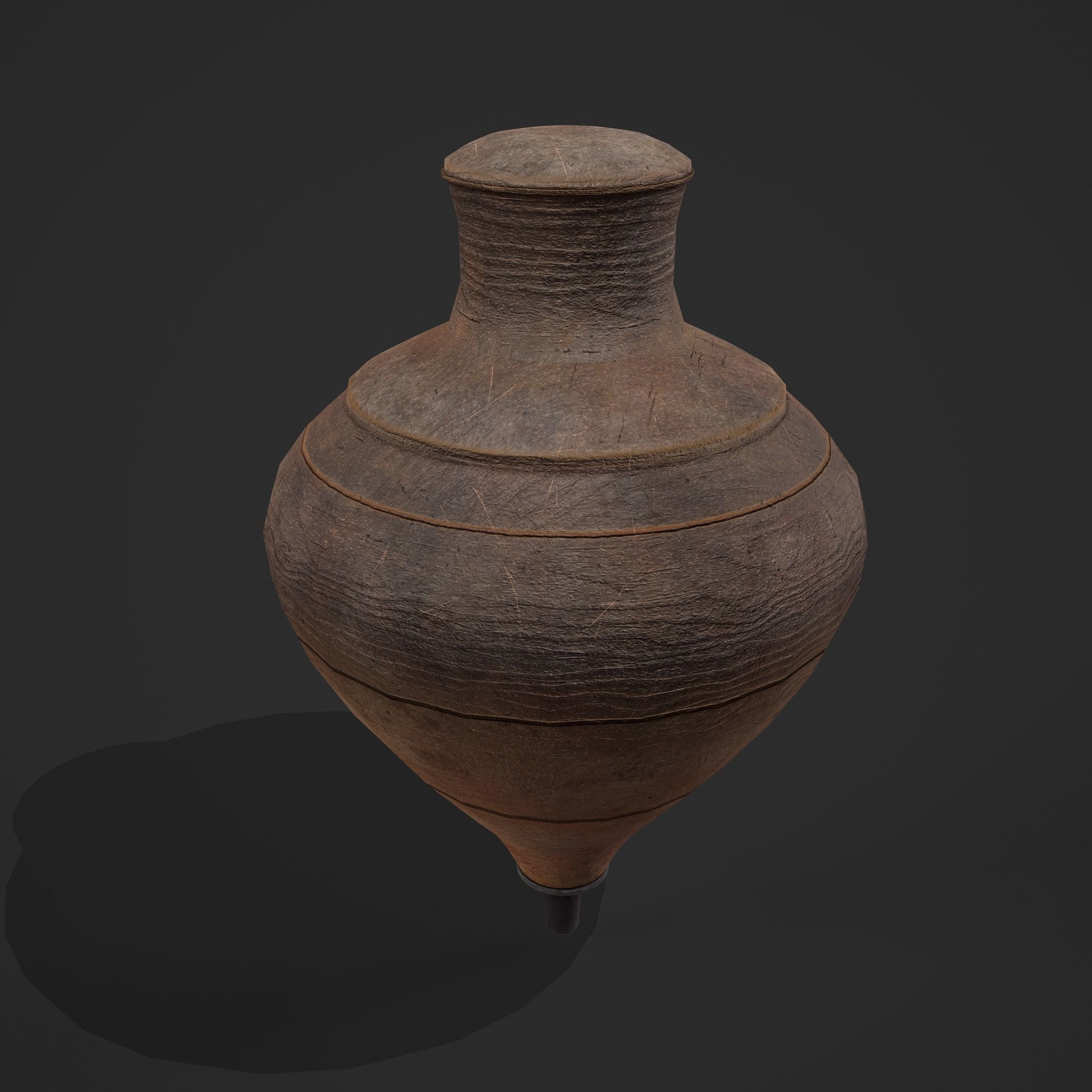Medieval Spinning Top 3 Free low-poly 3D model_2