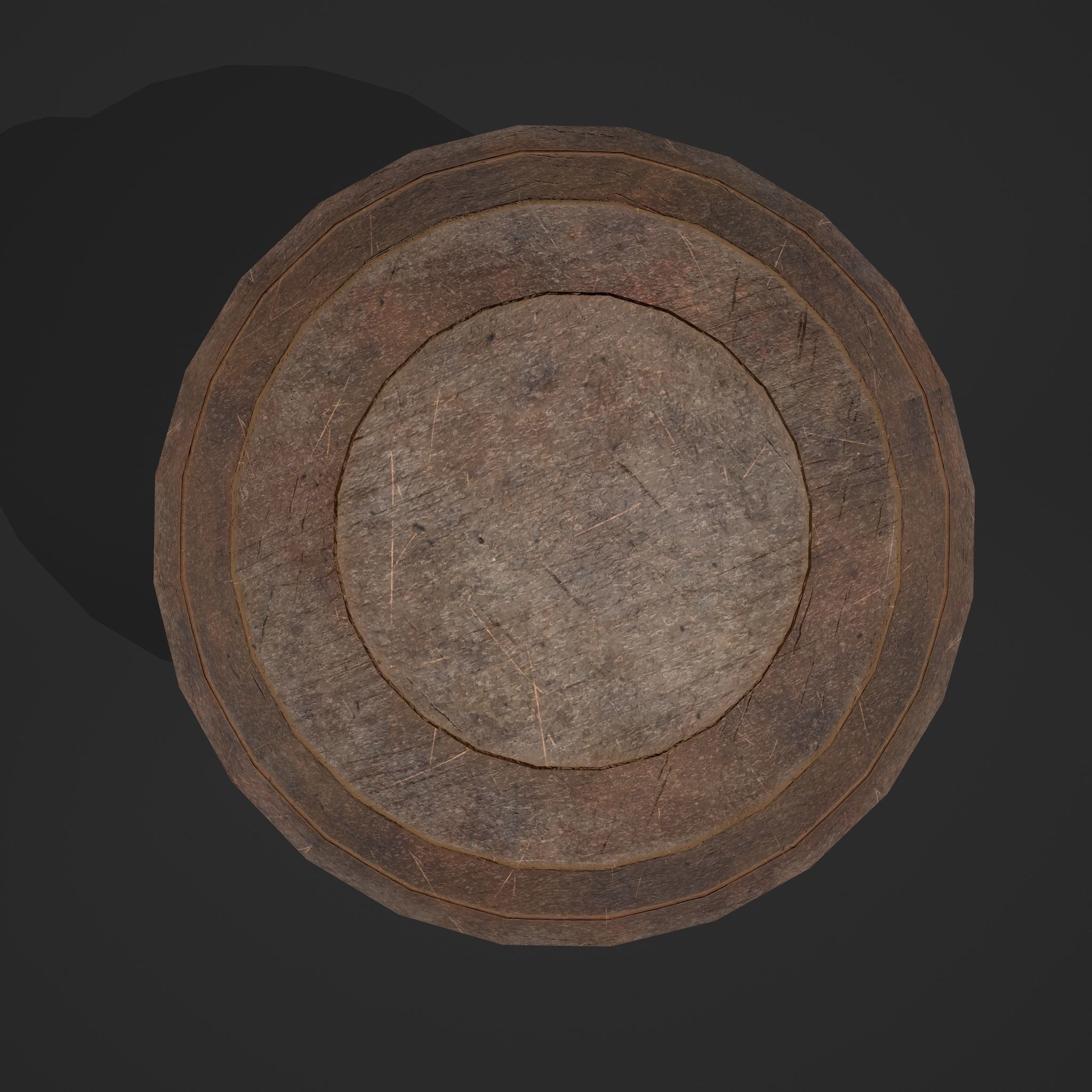 Medieval Spinning Top 3 Free low-poly 3D model_3