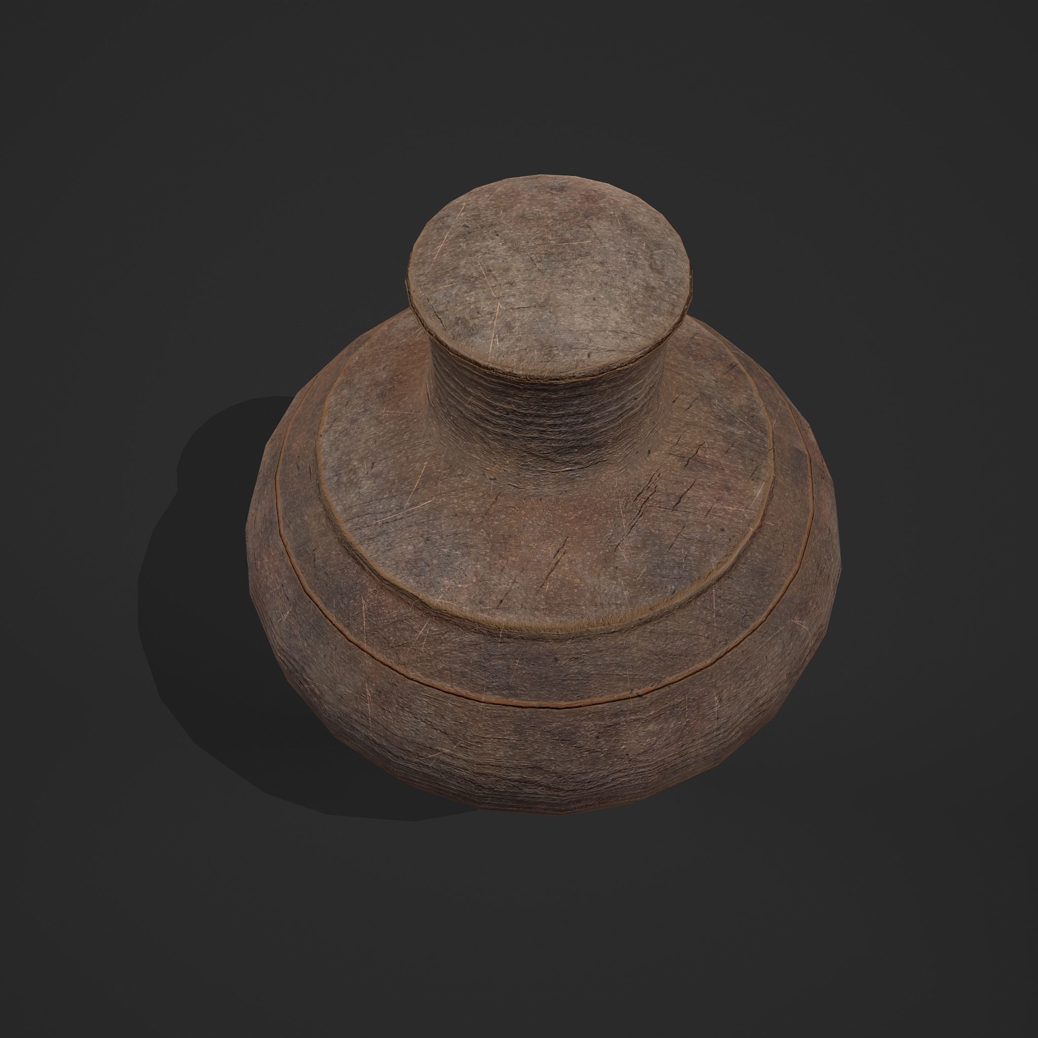 Medieval Spinning Top 3 Free low-poly 3D model_10