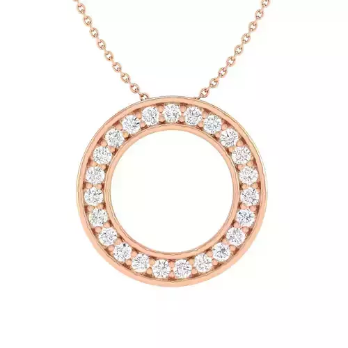 Women round pendant 3dm stl render detail 3D print model