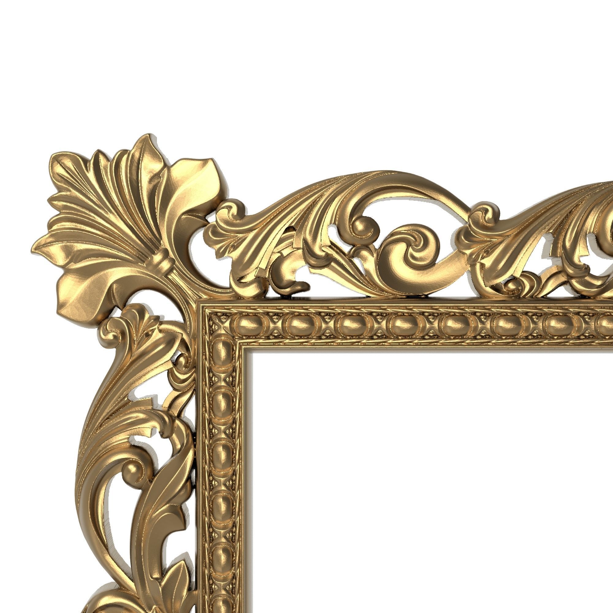 Carved Picture Frame 3D model_1