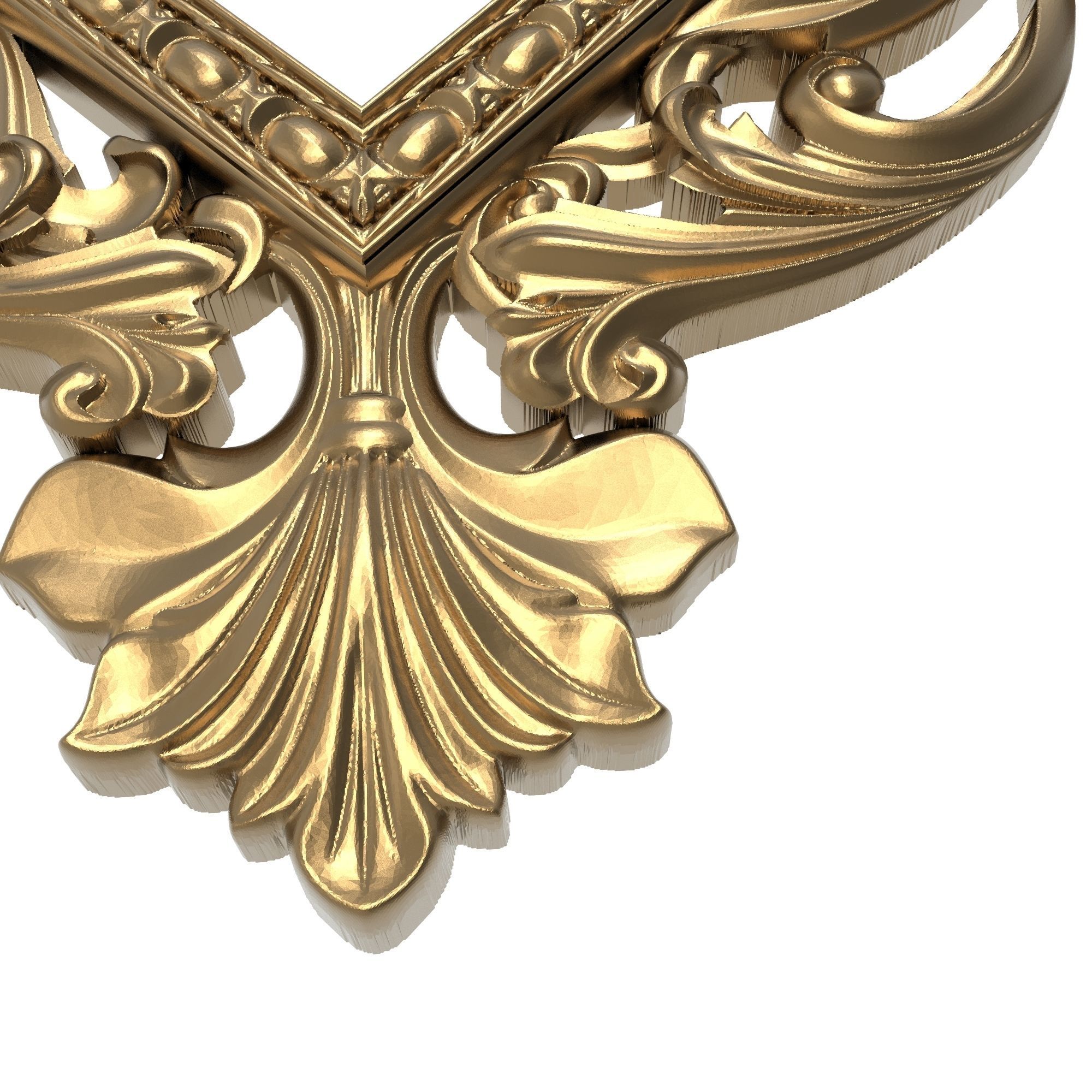 Carved Picture Frame 3D model_4