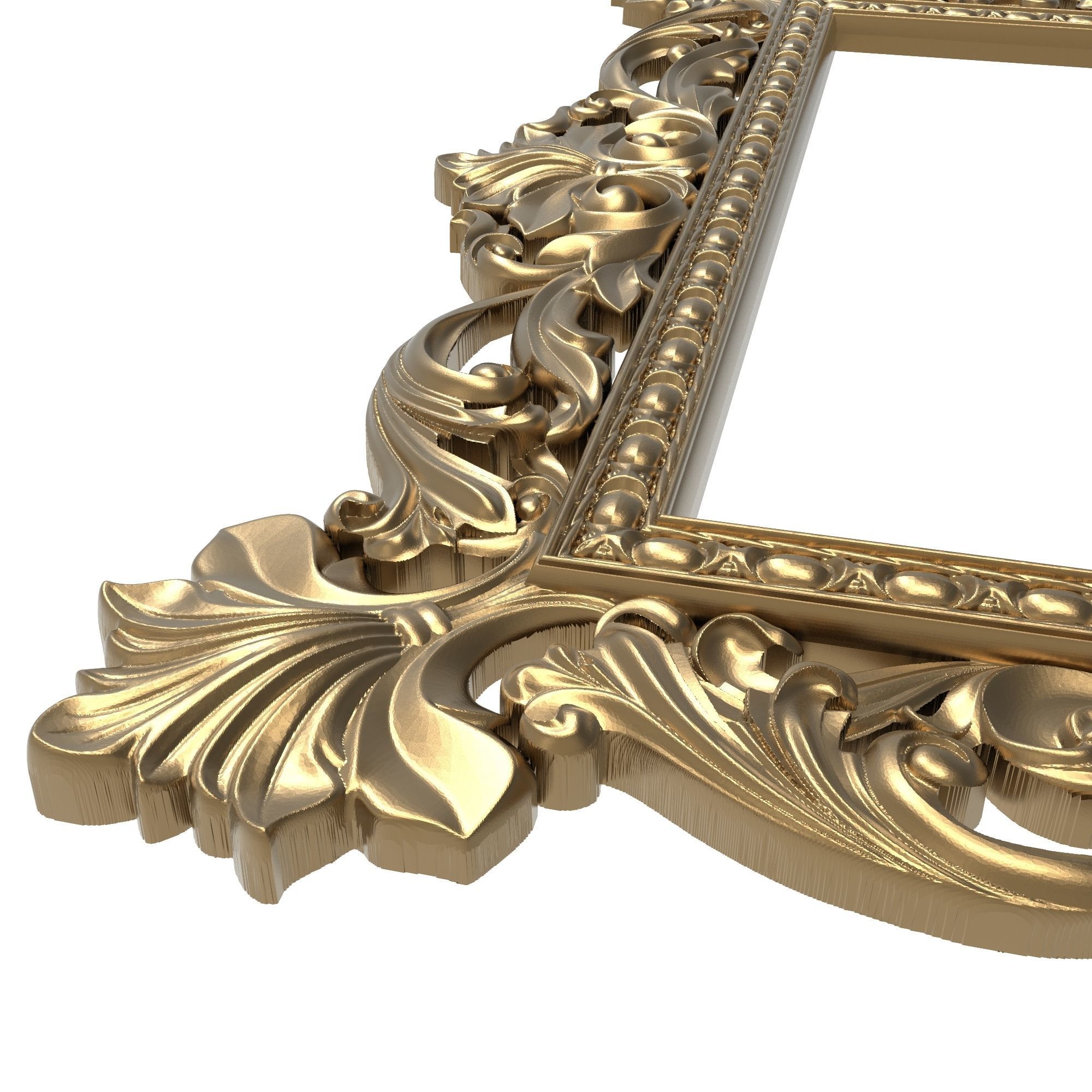 Carved Picture Frame 3D model_2