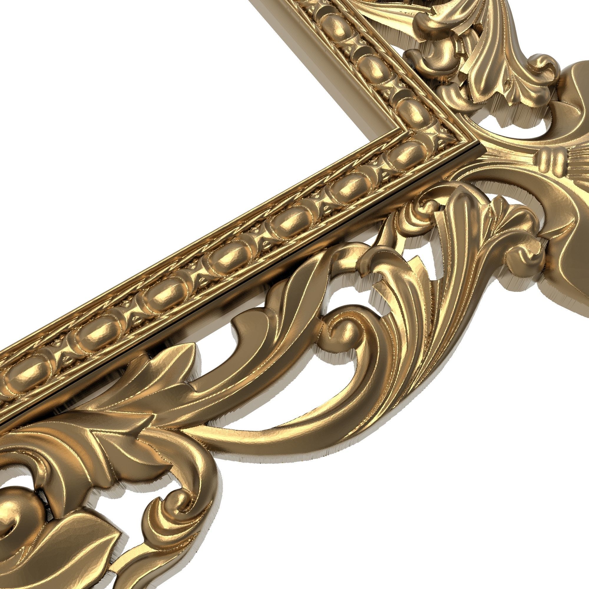 Carved Picture Frame 3D model_5