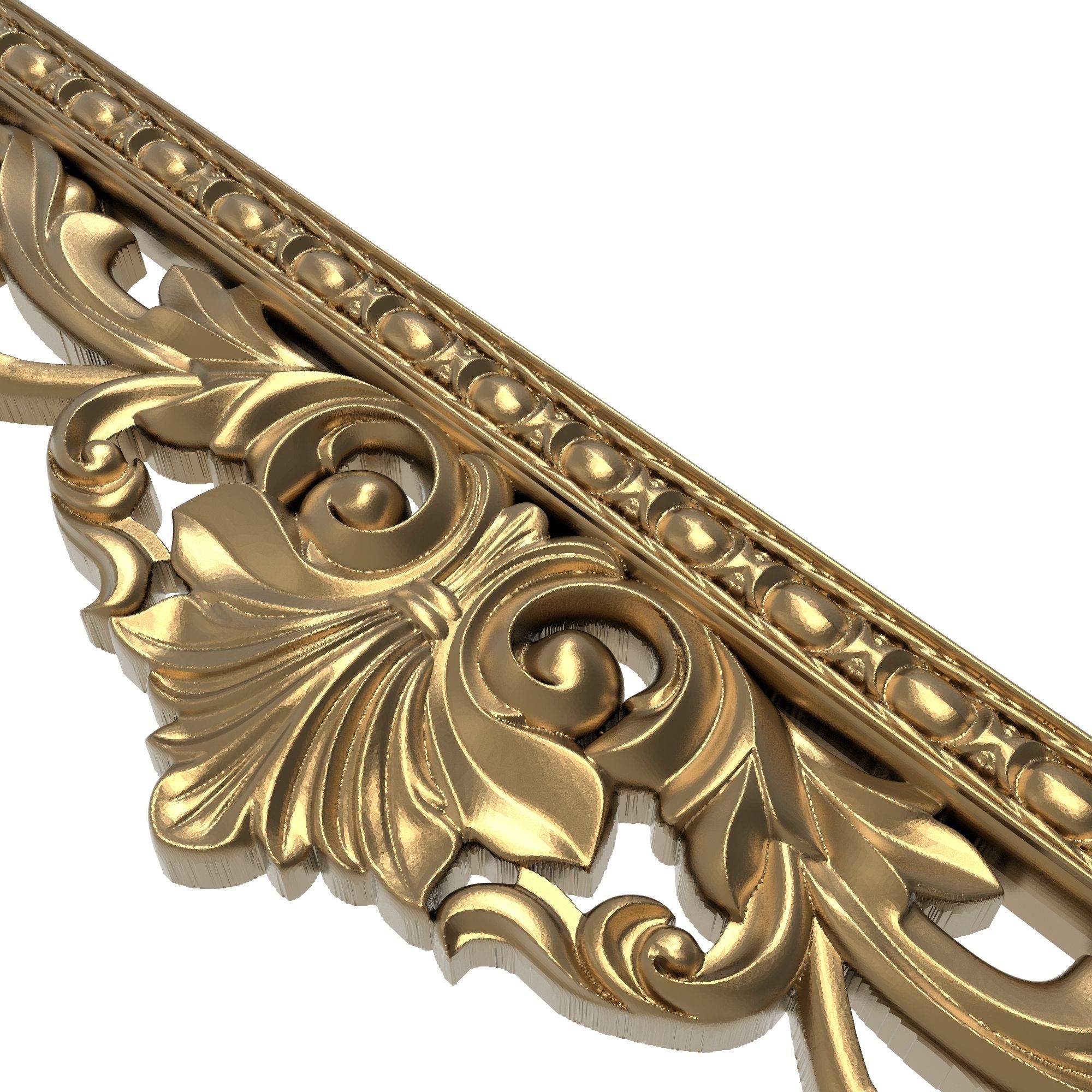 Carved Picture Frame 3D model_3