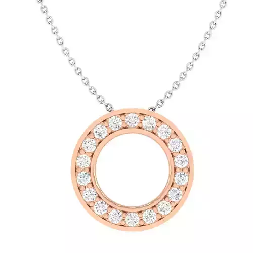 Women round pendant 3dm stl render detail 3D print model