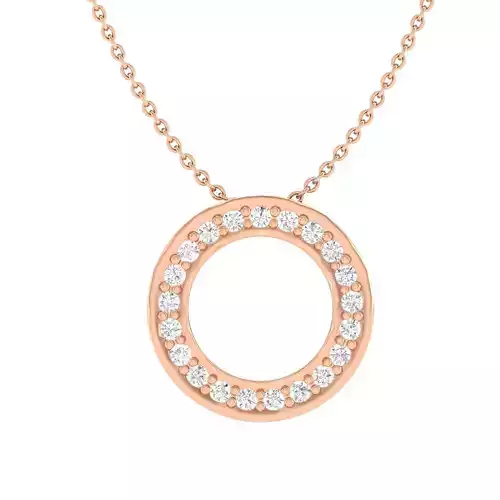 Women round pendant 3dm stl render detail 3D print model