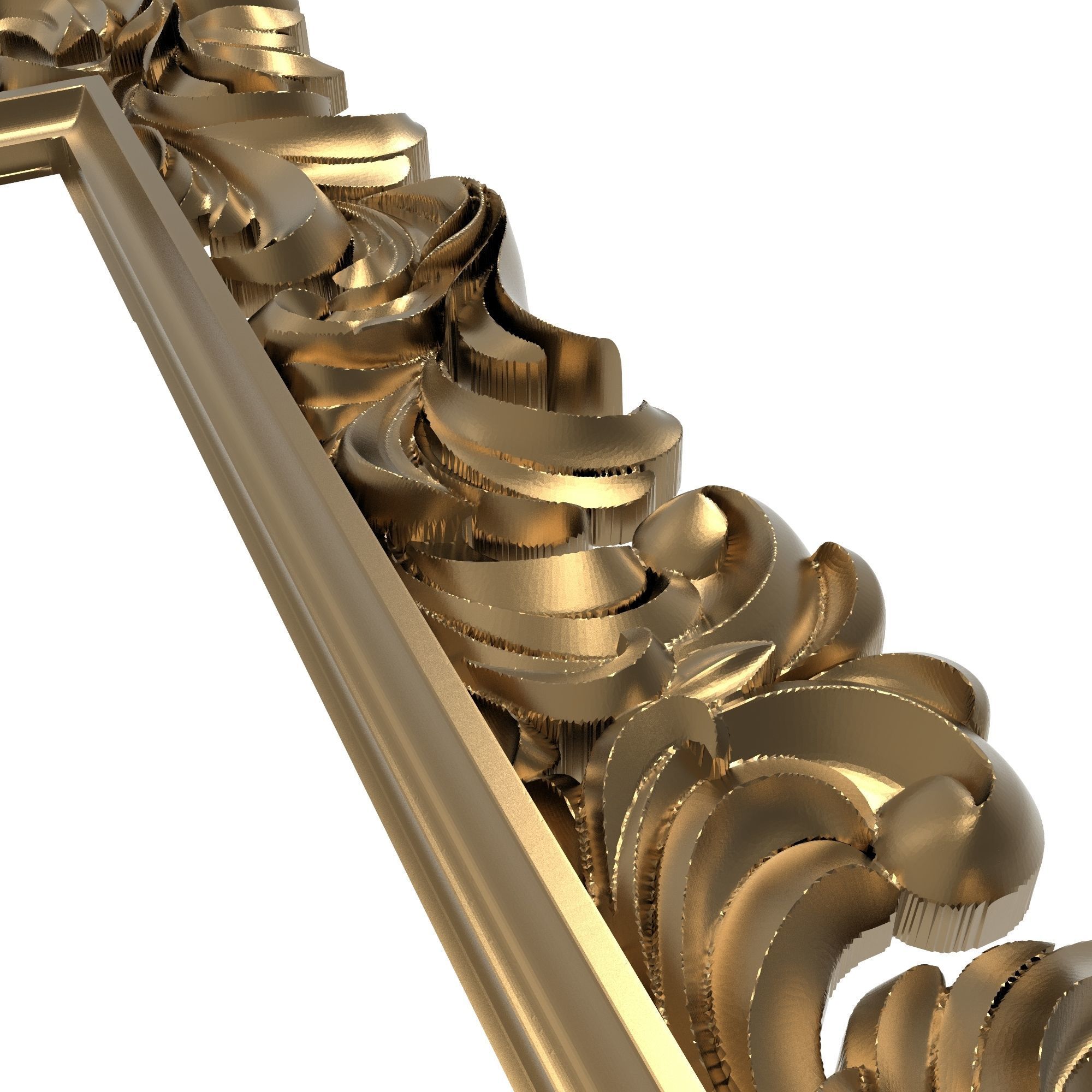 Carved Picture Frame 3D model_6