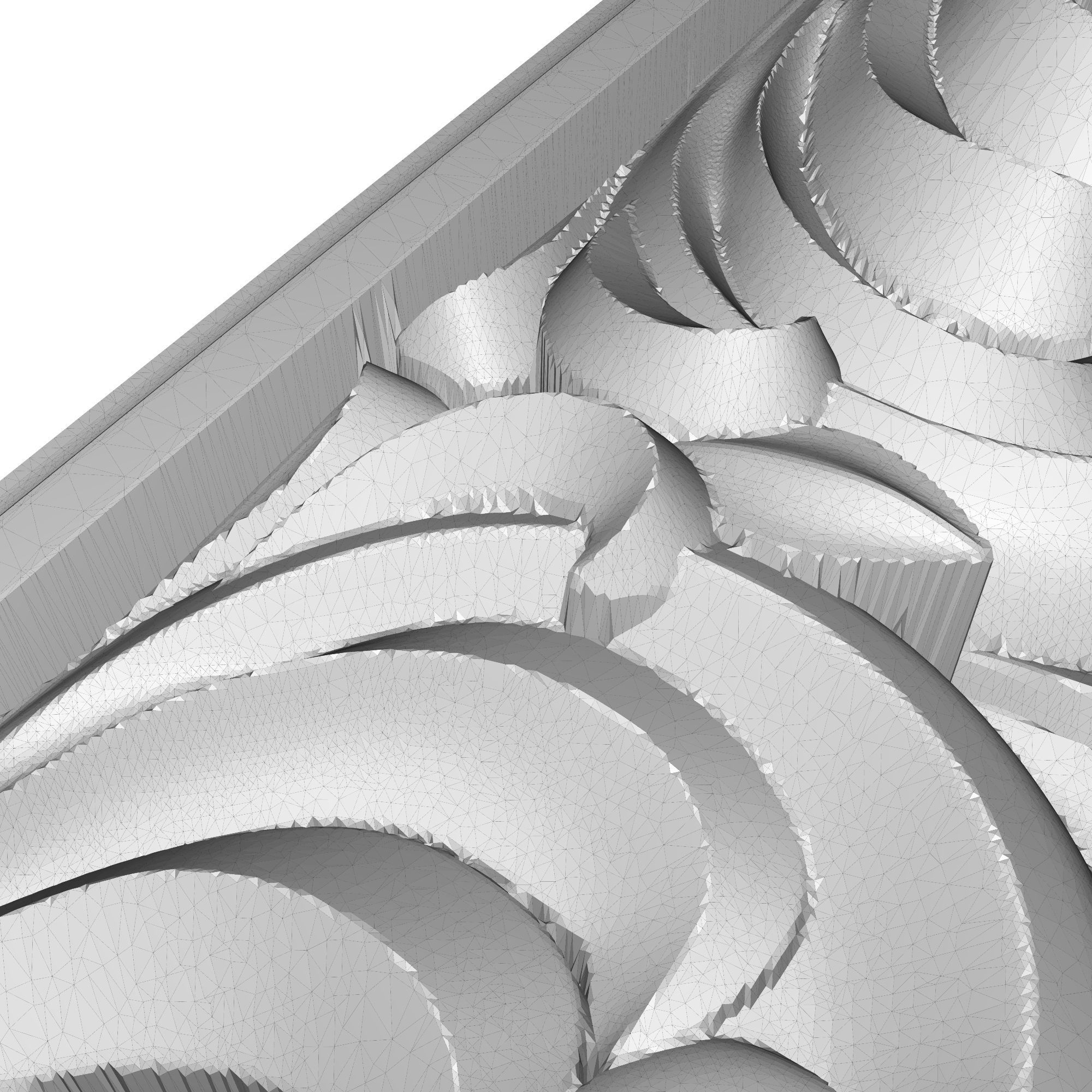 Carved Picture Frame 3D model_8