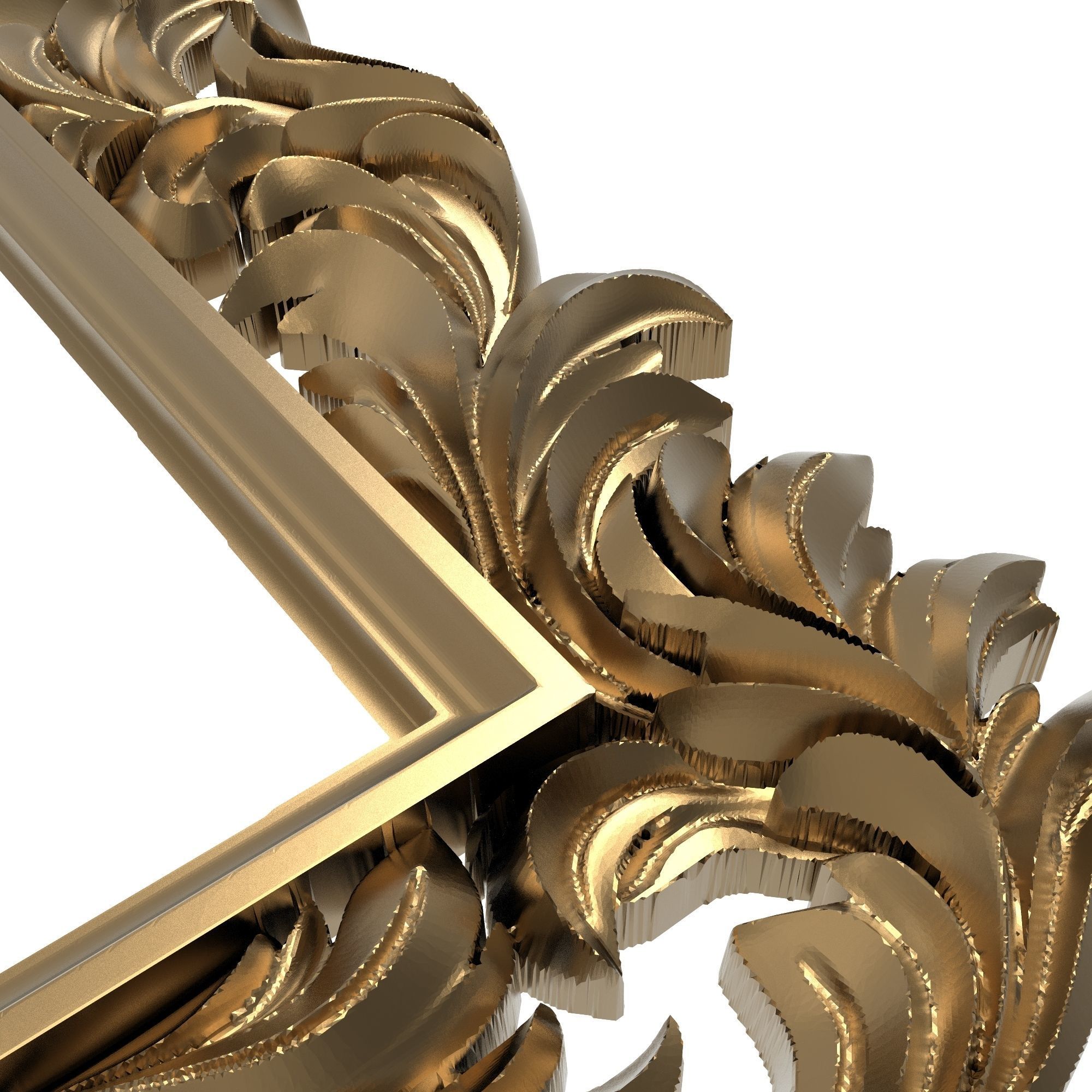 Carved Picture Frame 3D model_5