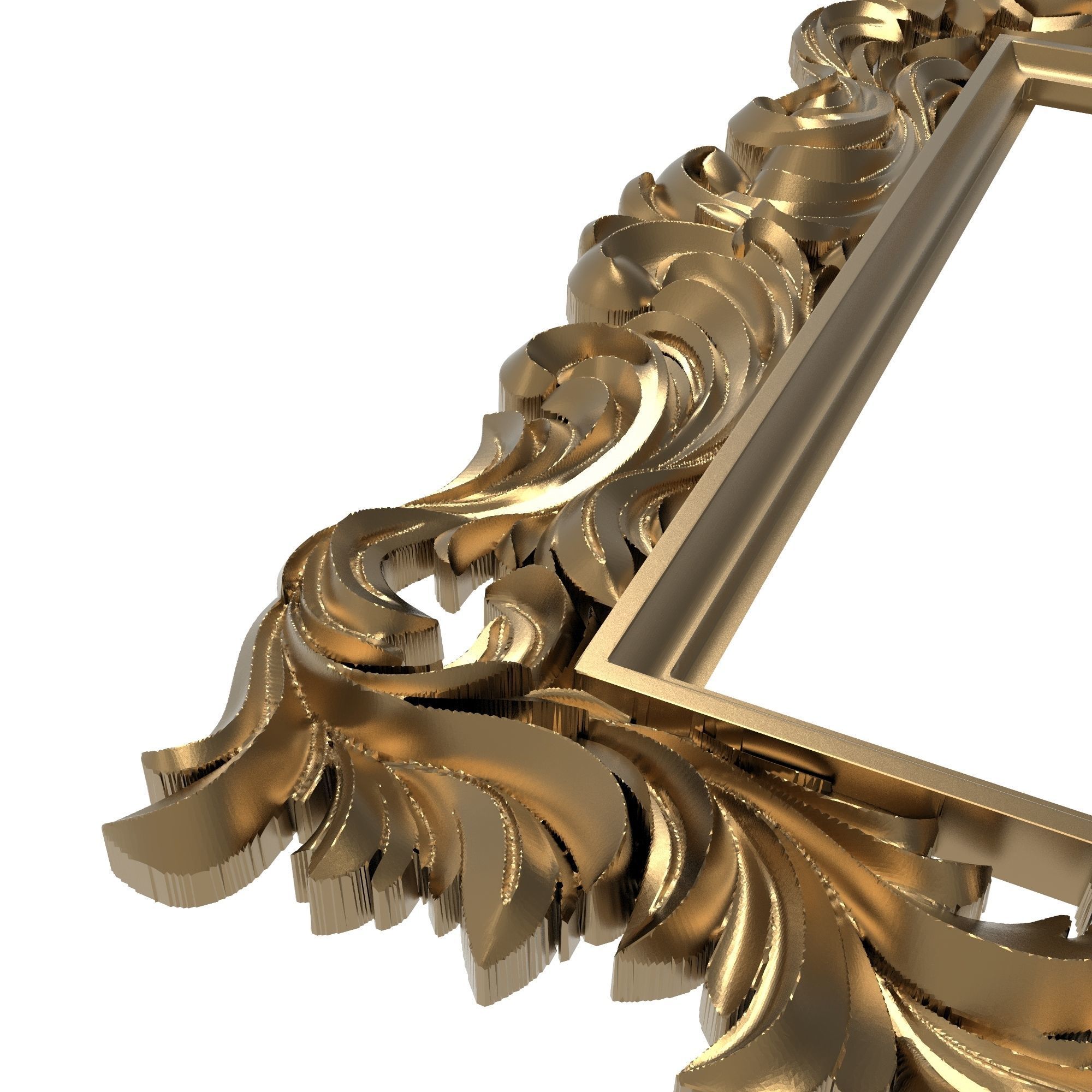 Carved Picture Frame 3D model_2