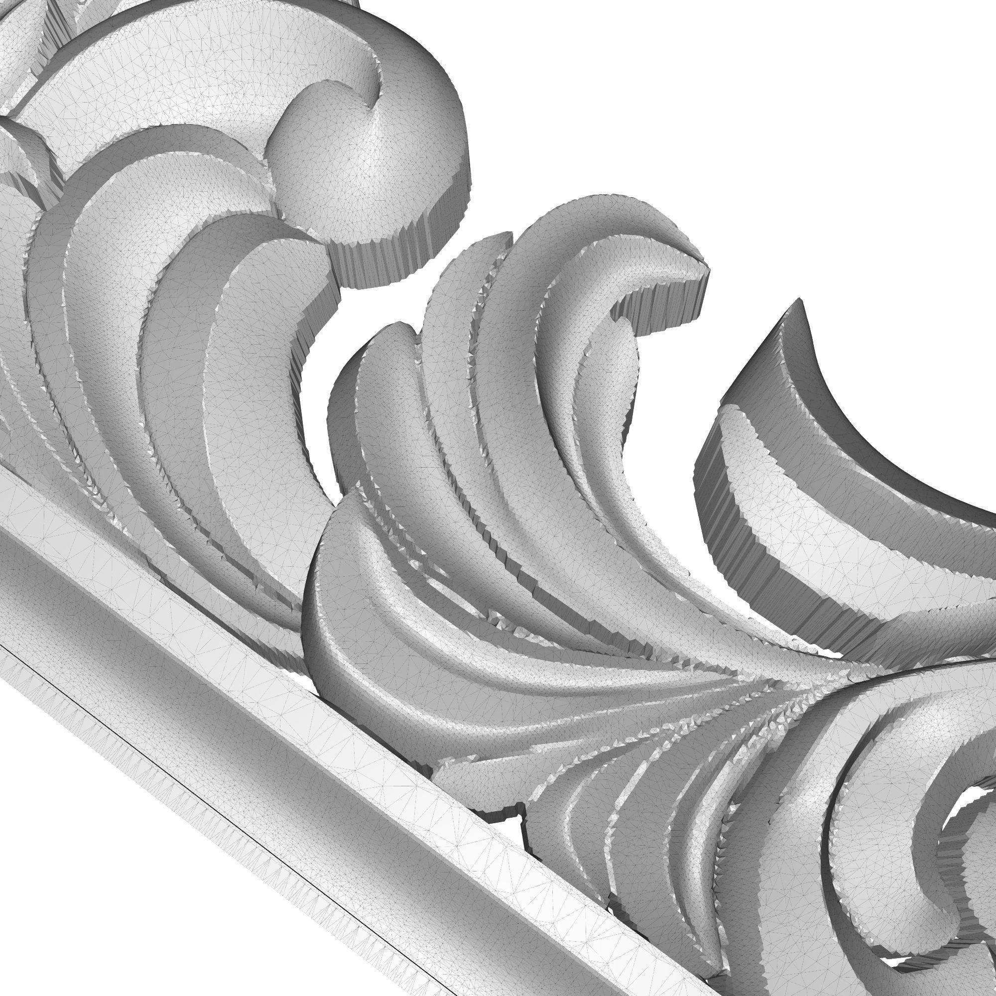 Carved Picture Frame 3D model_7