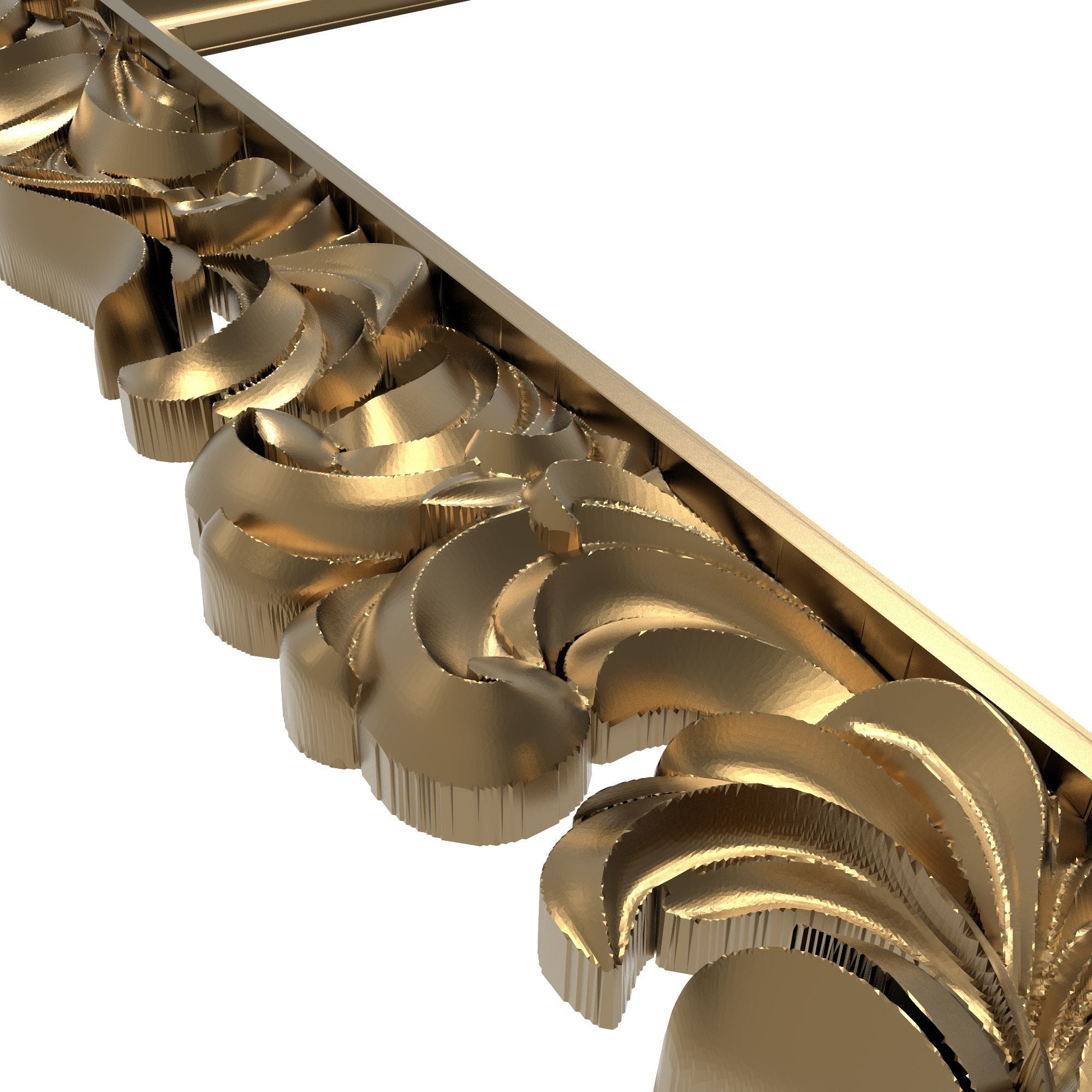 Carved Picture Frame 3D model_3