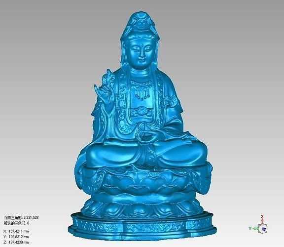 statue of God 3D print model