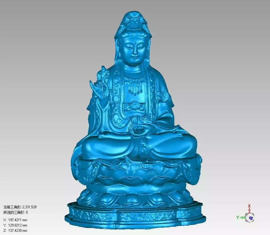 statue of God 3D print model_0