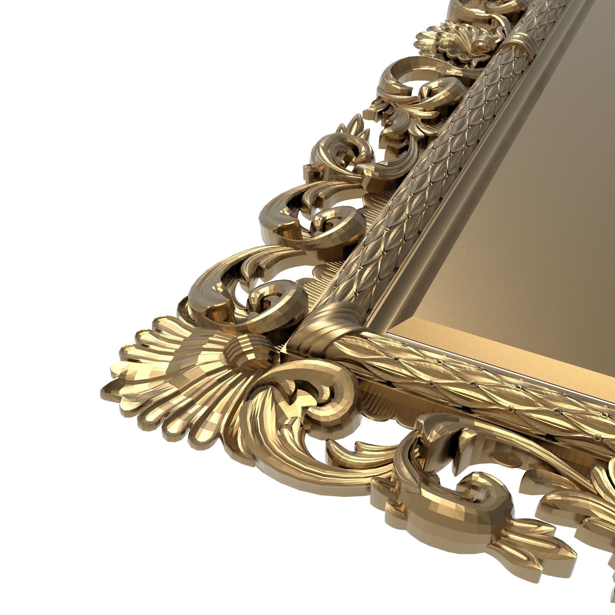 Carved Picture Frame 3D model_2