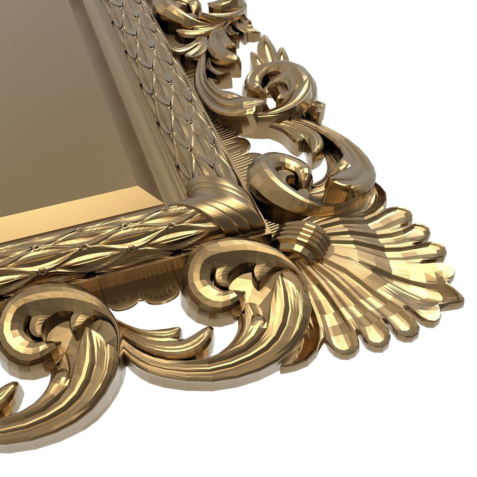 Carved Picture Frame 3D model_6