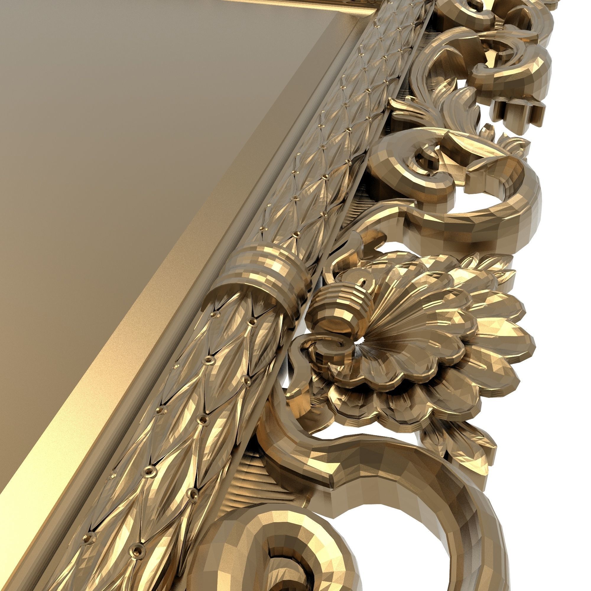 Carved Picture Frame 3D model_7