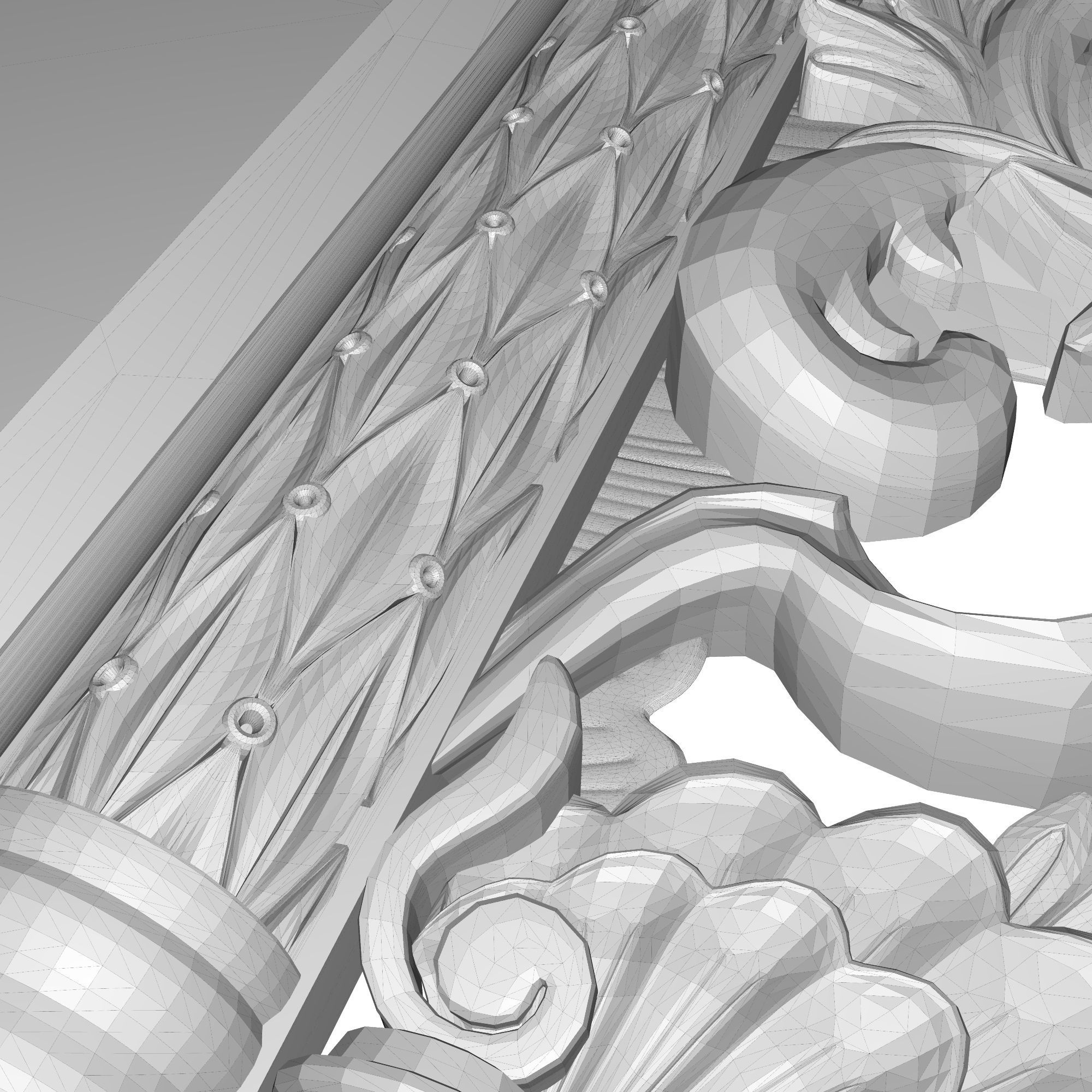 Carved Picture Frame 3D model_8