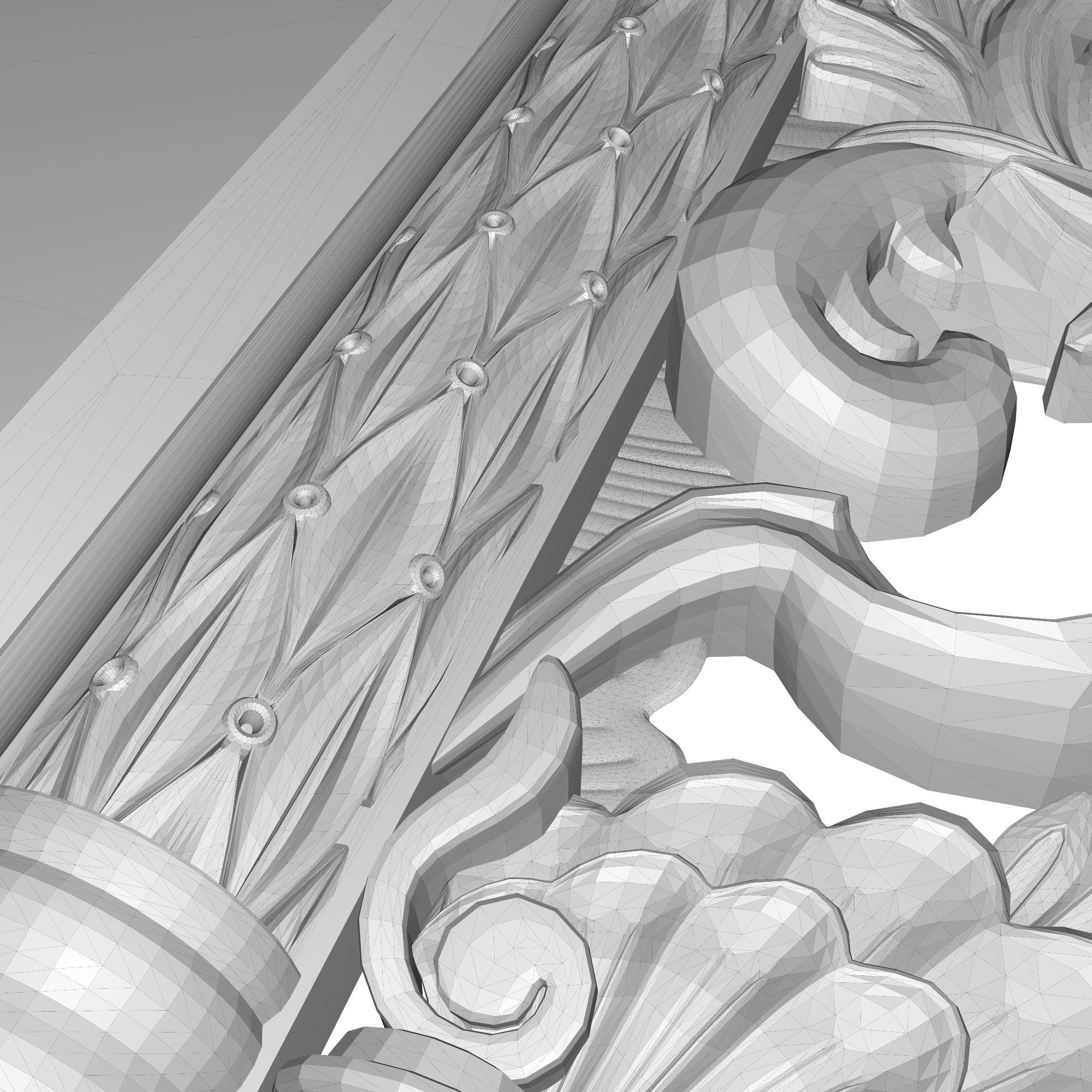 Carved Picture Frame 3D model_9