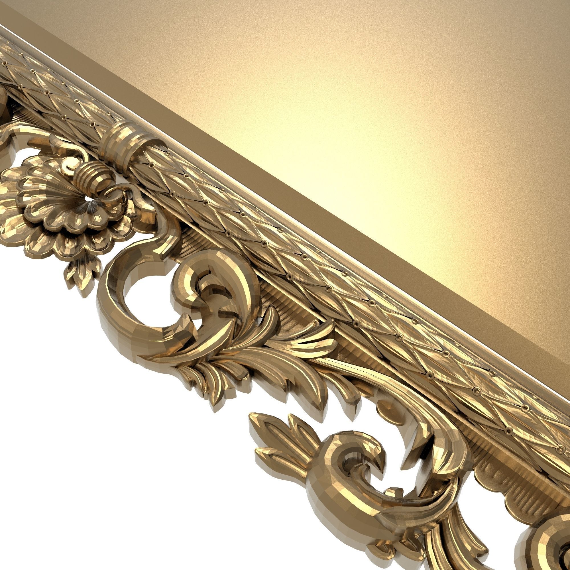 Carved Picture Frame 3D model_3