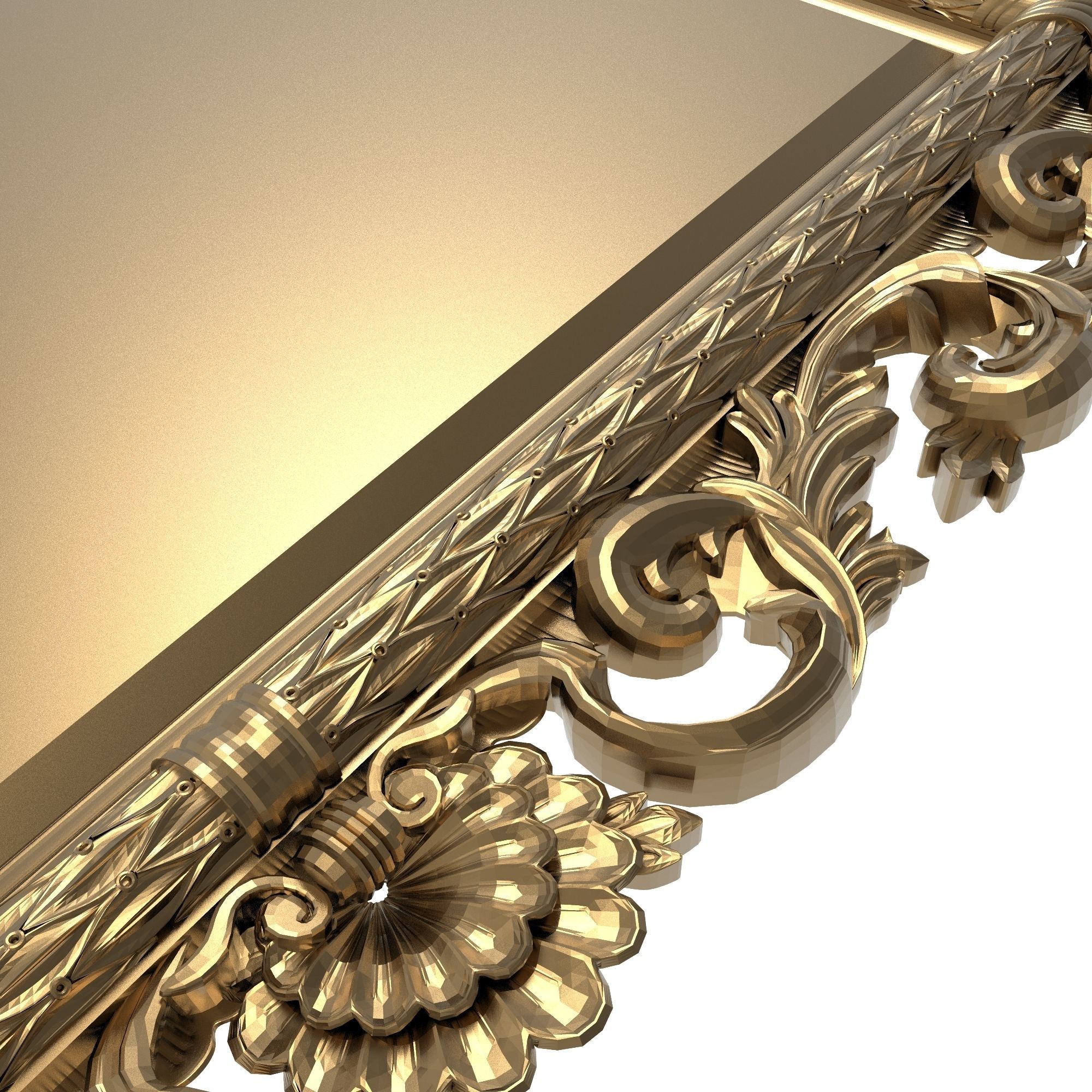 Carved Picture Frame 3D model_5