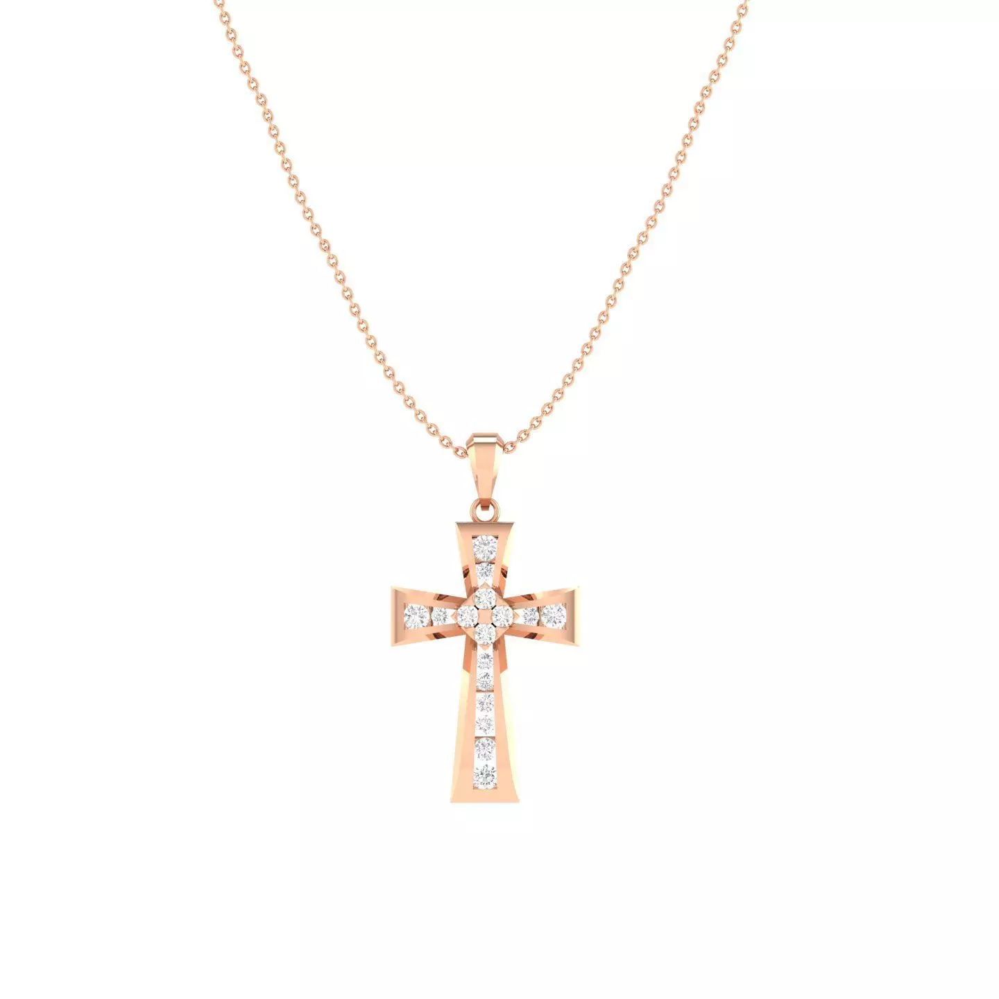 Cross pendant 3dm stl render detail 3D print model