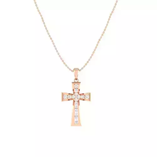 Cross pendant 3dm stl render detail 3D print model