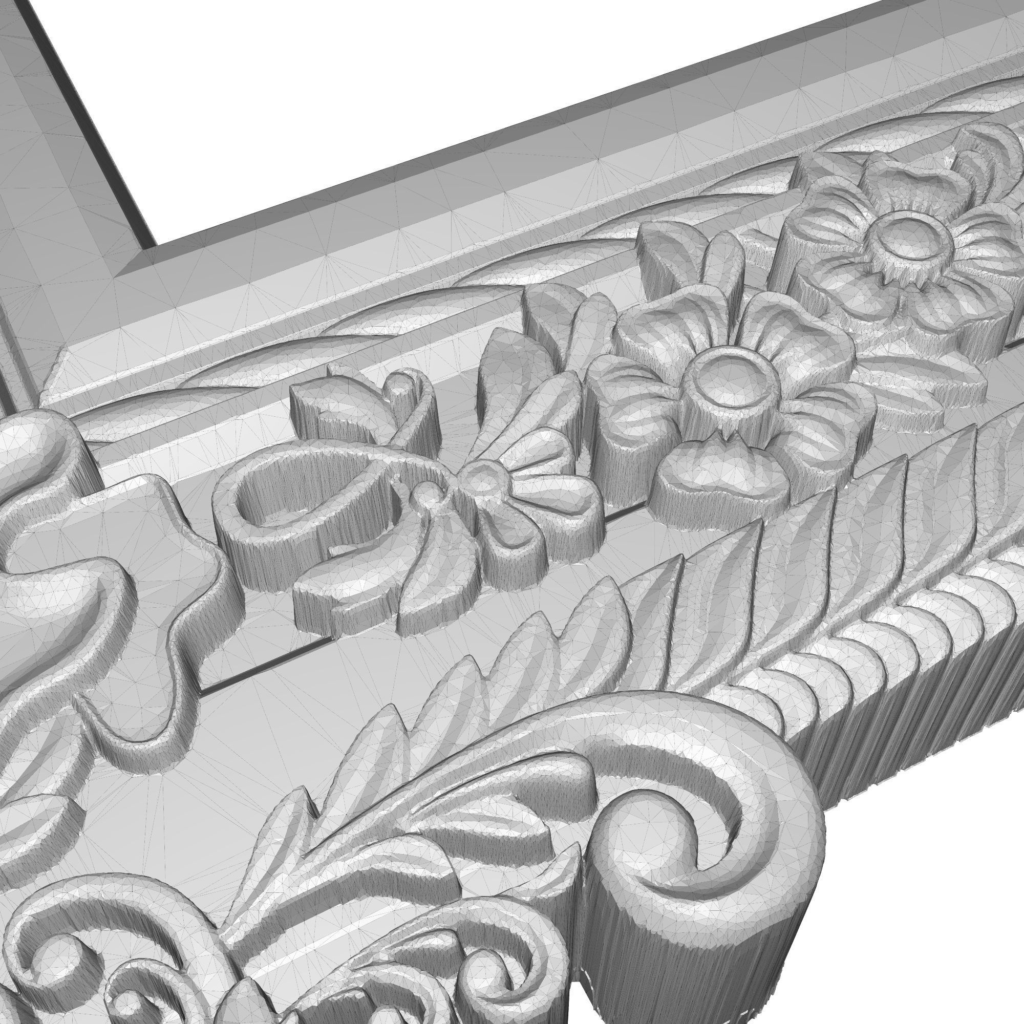 Carved Picture Frame 3D model_8