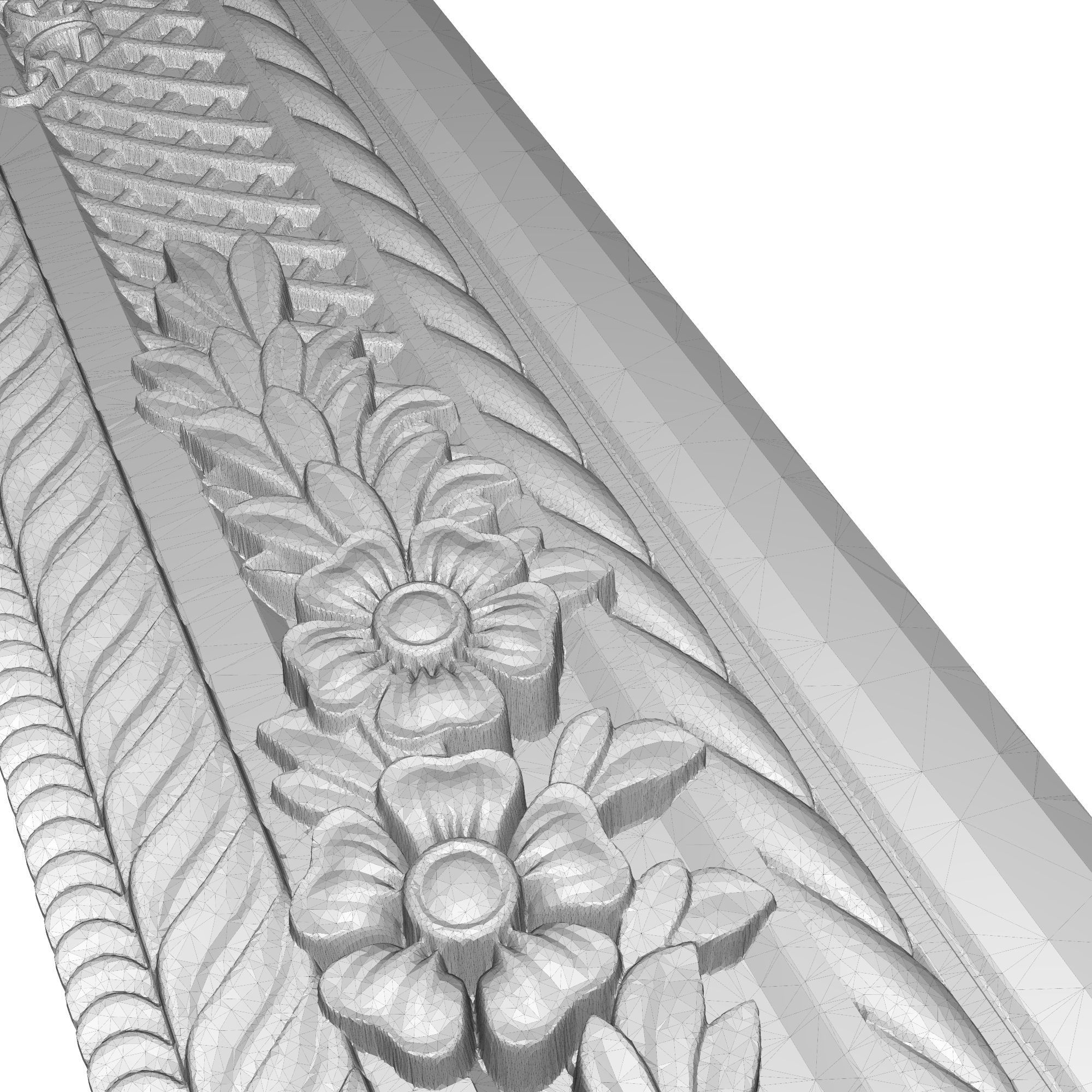 Carved Picture Frame 3D model_7