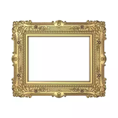 Carved Picture Frame 3D model