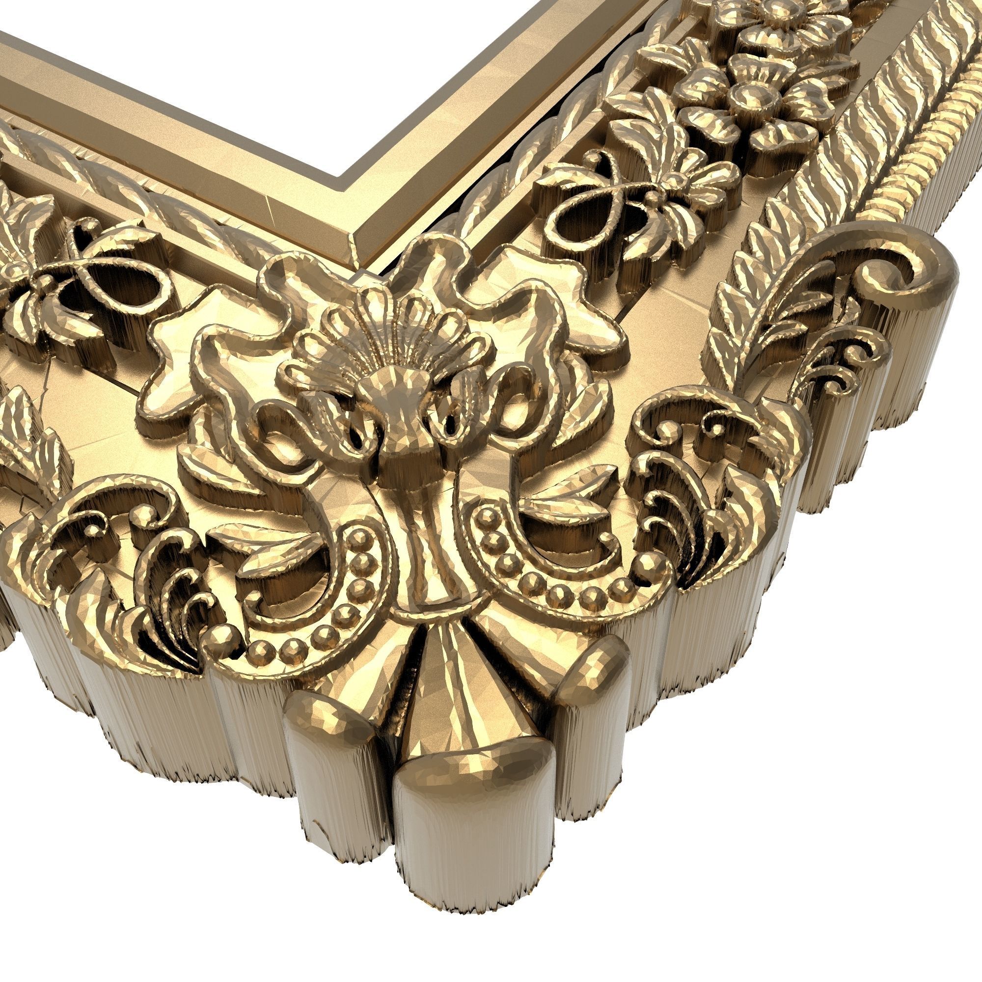 Carved Picture Frame 3D model_3