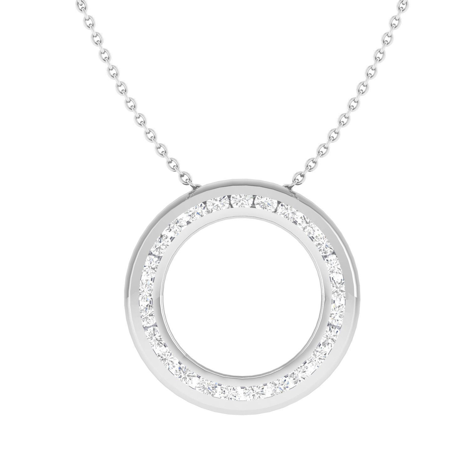 Women round pendant 3dm stl render detail 3D print model_3