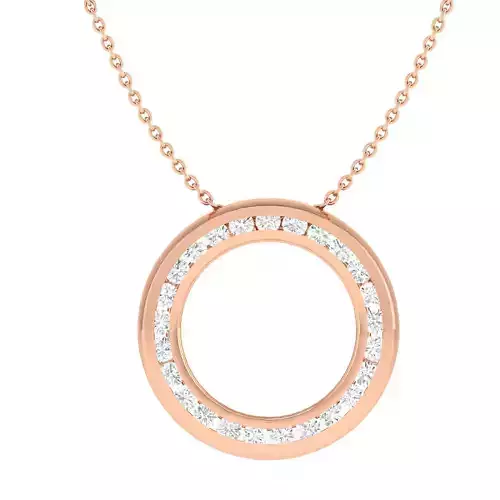 Women round pendant 3dm stl render detail