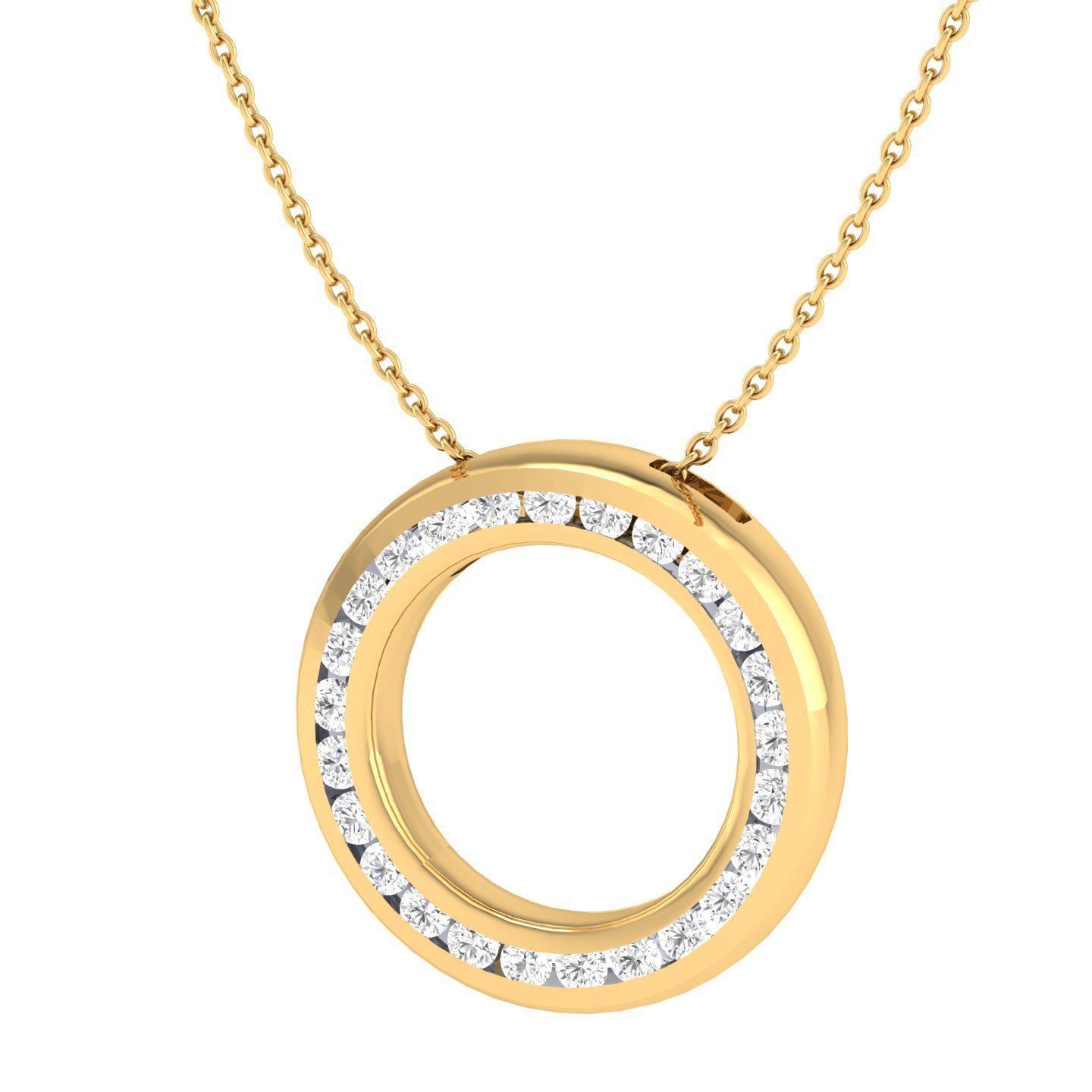 Women round pendant 3dm stl render detail 3D print model_8