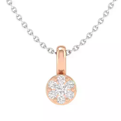 Women round pendant 3dm stl render detail 3D print model