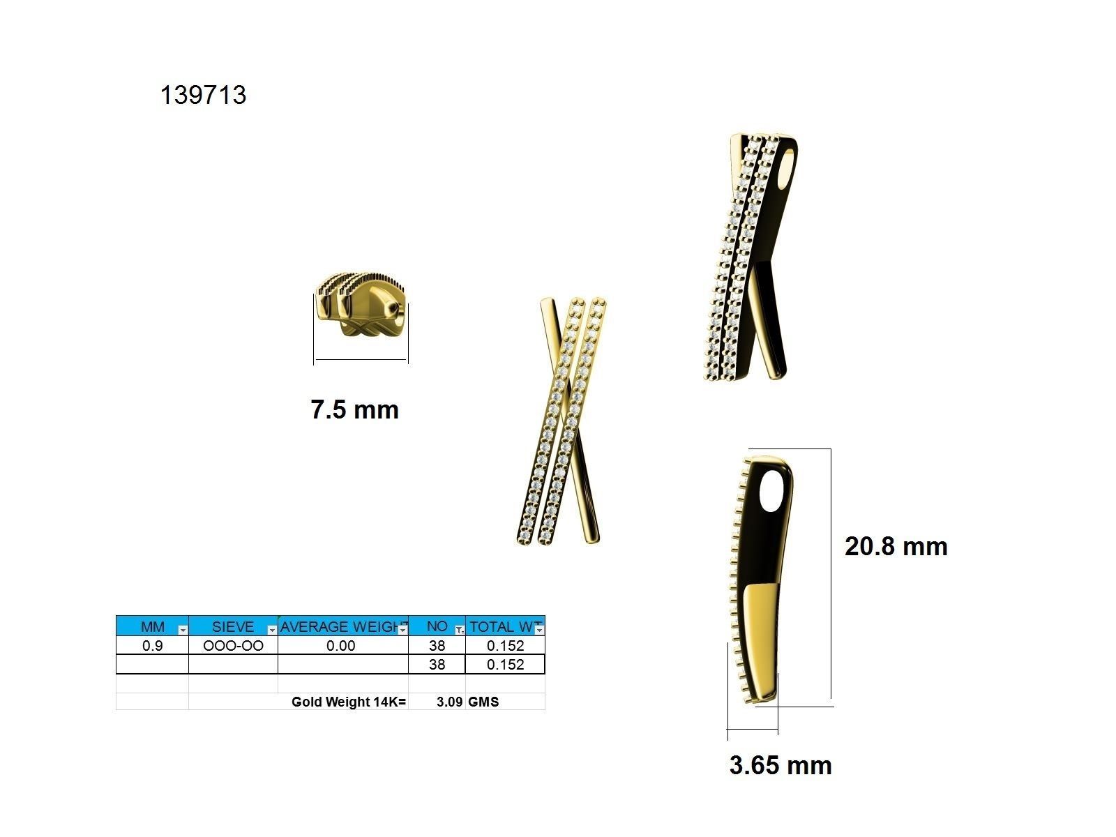 Women pendant 3dm stl render detail 3D print model_9