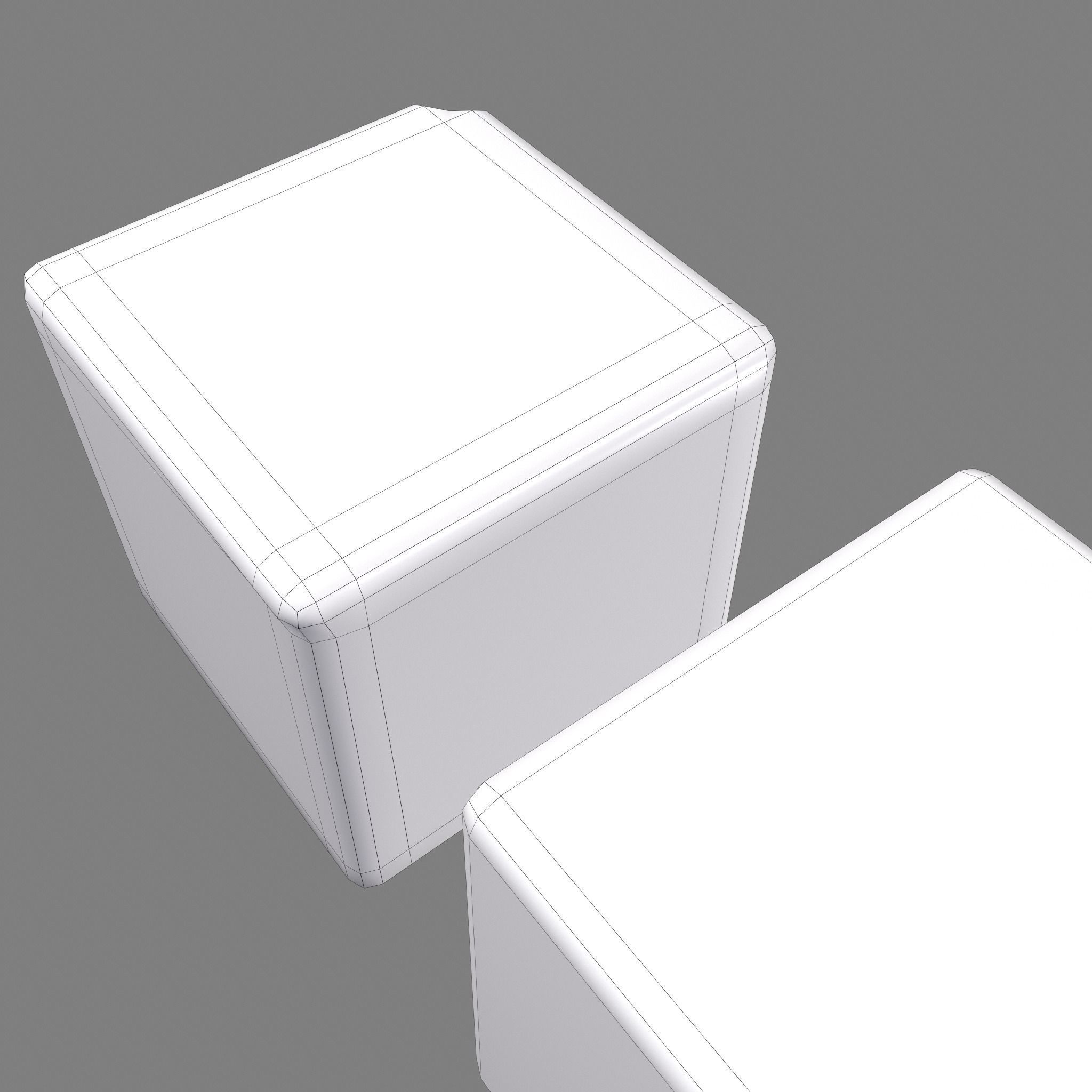 Medieval Game Dice Low-poly 3D model_24