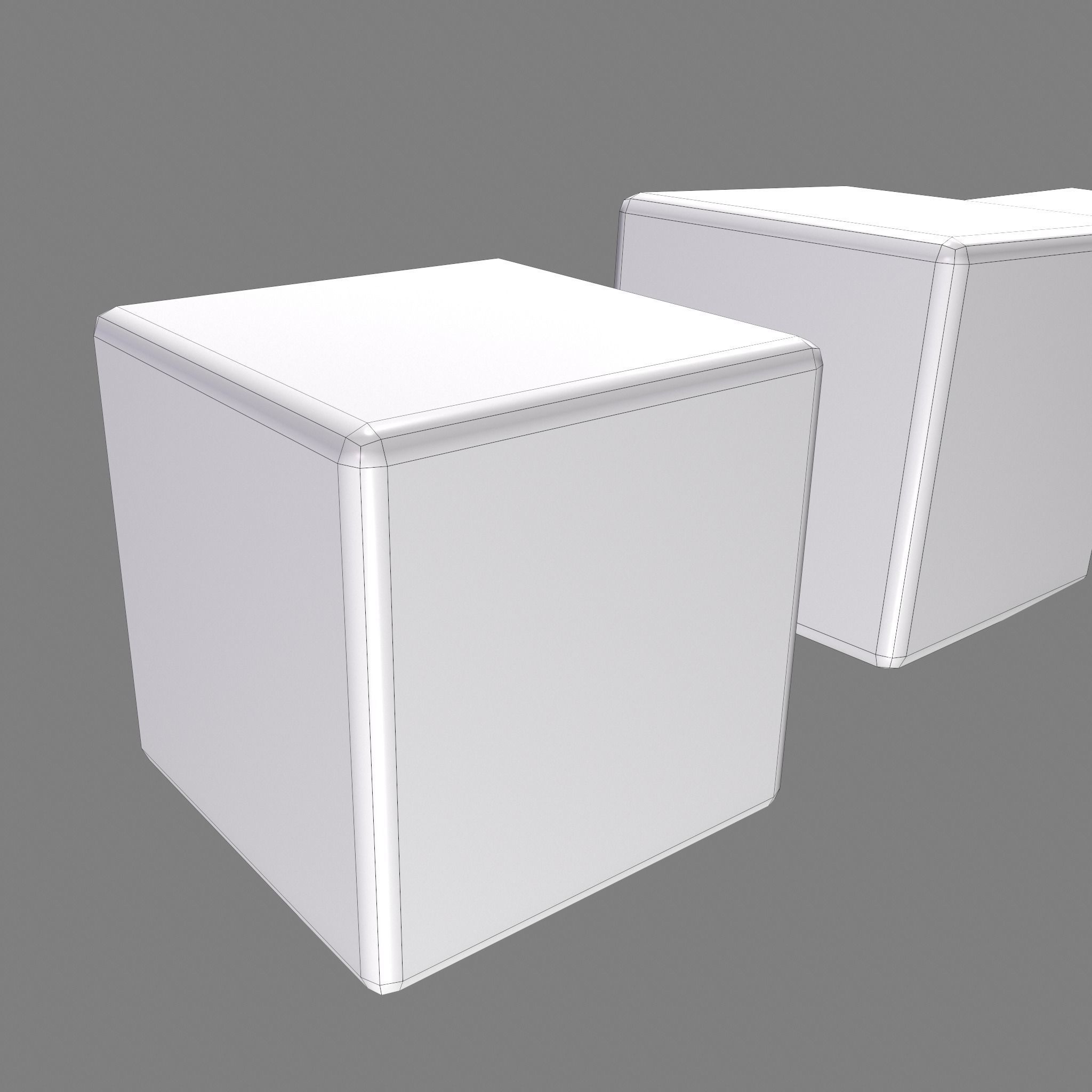 Medieval Game Dice Low-poly 3D model_22